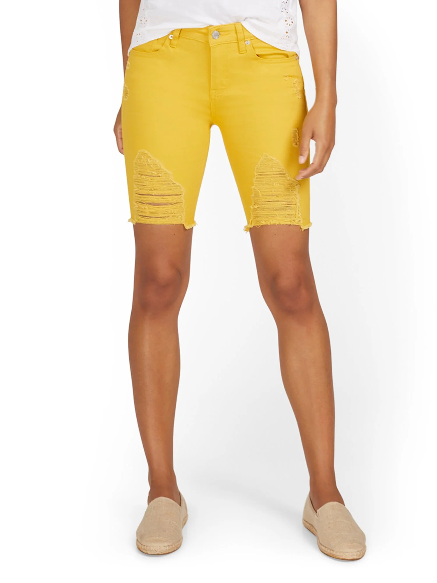 Lexi Mid-Rise 9-Inch Short - Tulip Yellow - Image 2