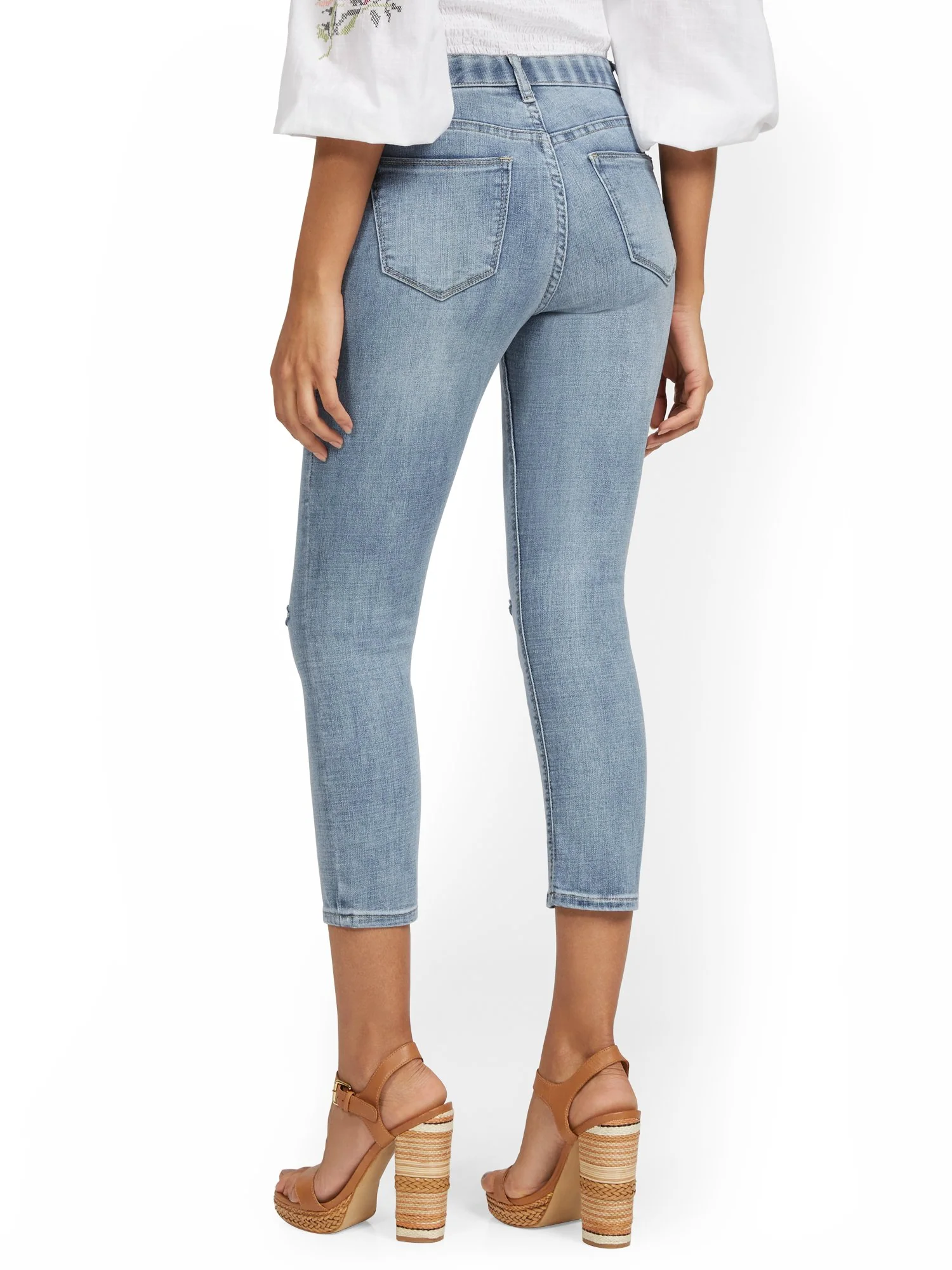 Lexi Mid-Rise Super-Skinny Capri Jeans - Image 3