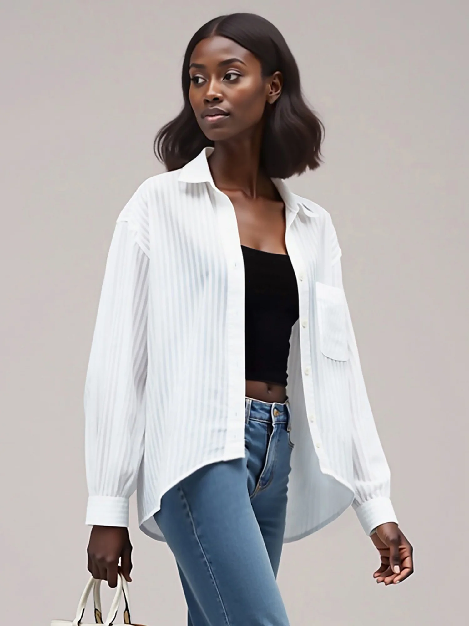 Lightweight One Pocket Button Down Shirt