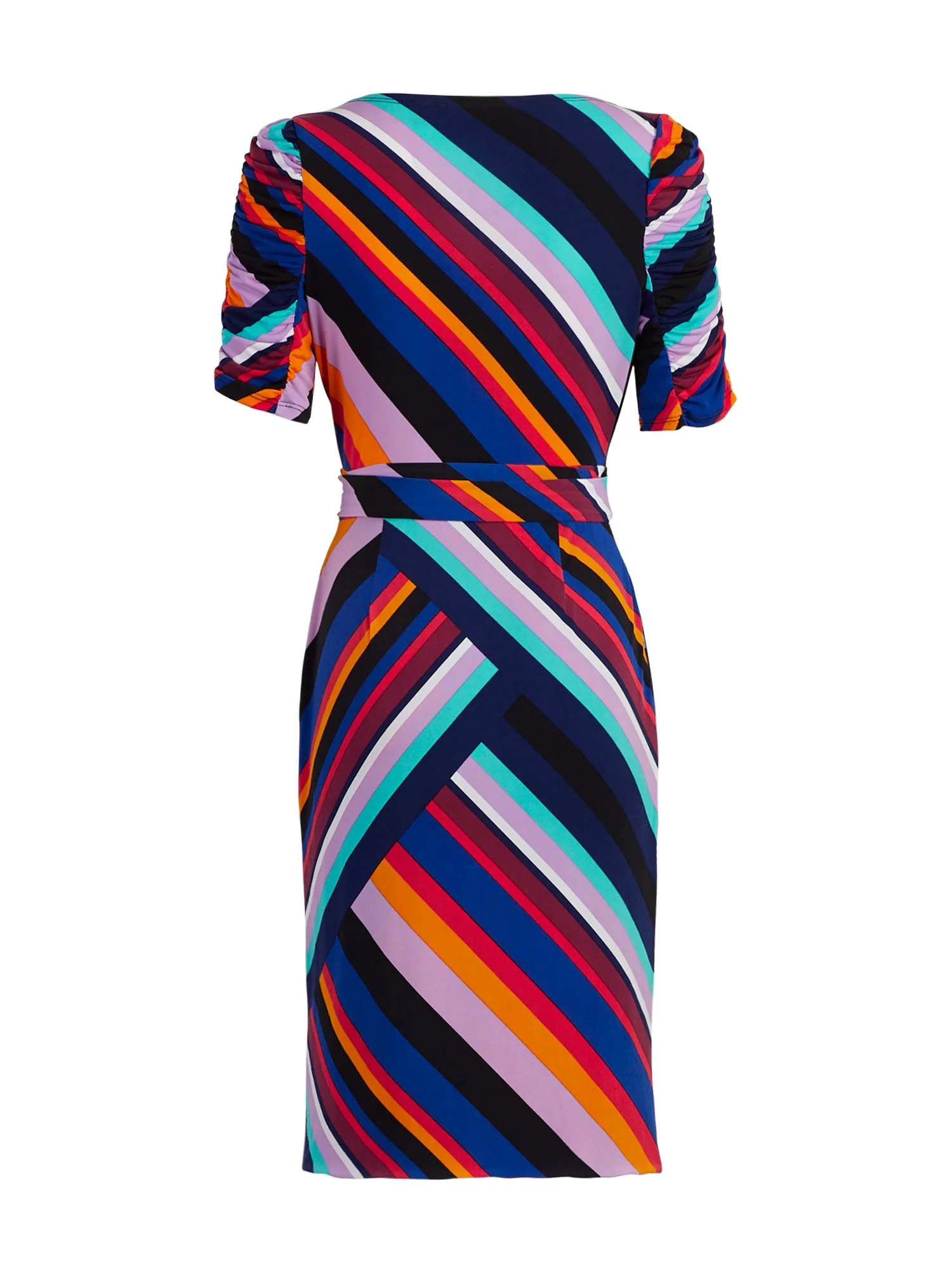 Linear-Print Knit Wrap Dress - Image 3