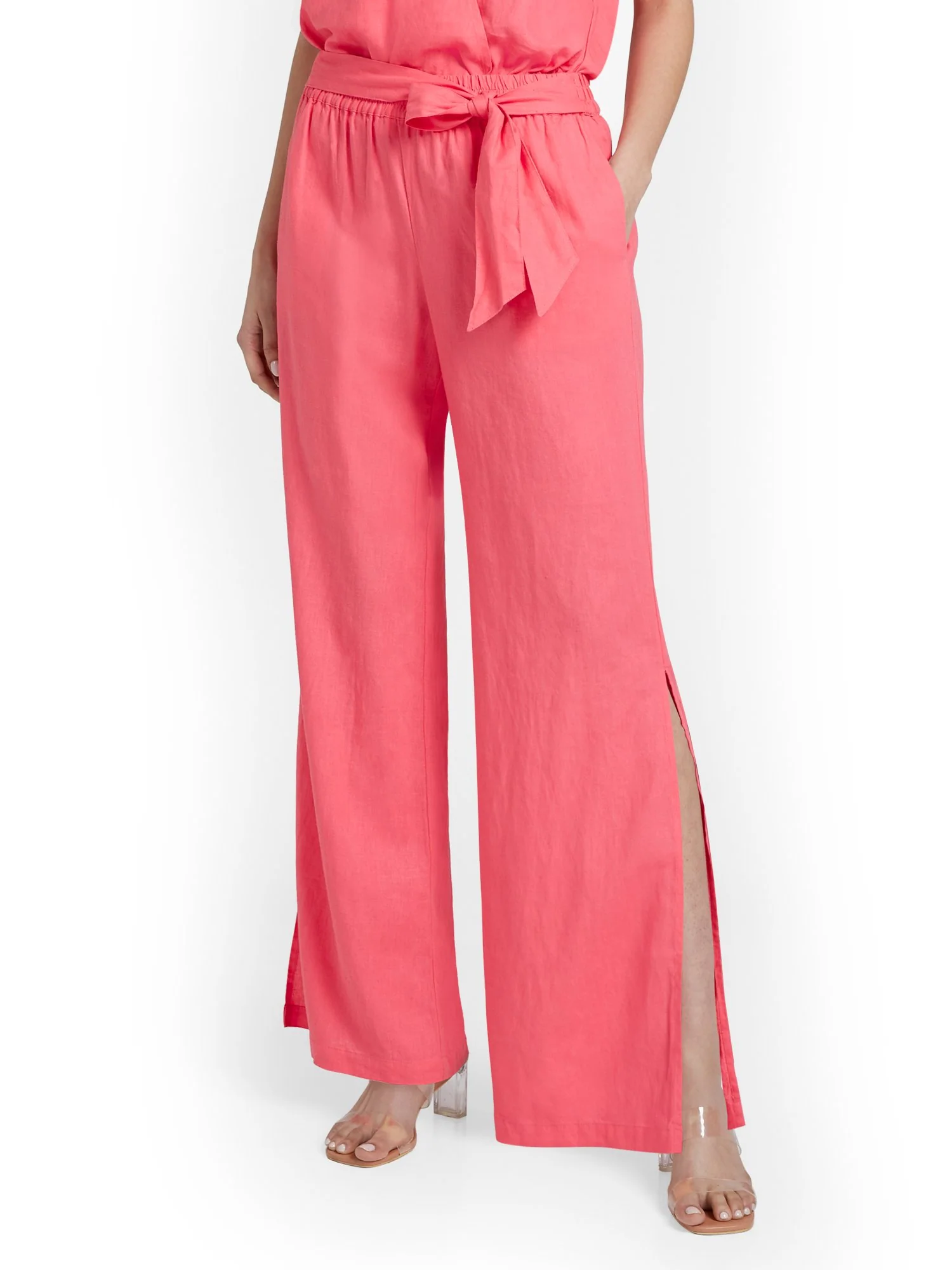 Linen-Blend High-Waisted Wide-Leg Pant - Image 15