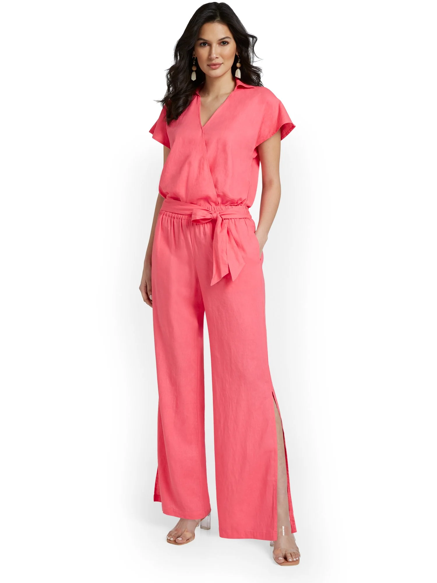 Linen-Blend High-Waisted Wide-Leg Pant - Image 16
