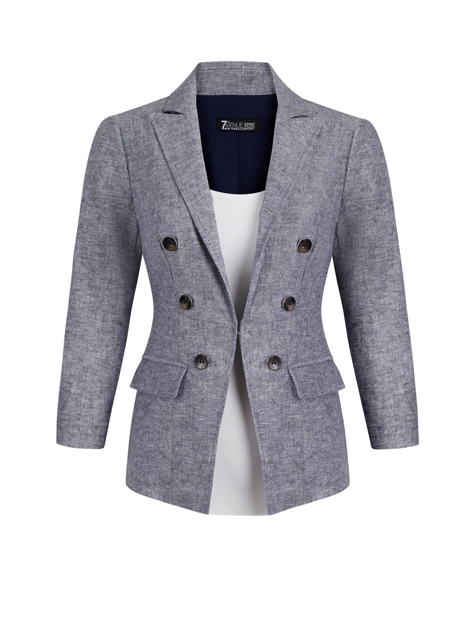 Linen-Blend Jacket - 7th Avenue - Image 2