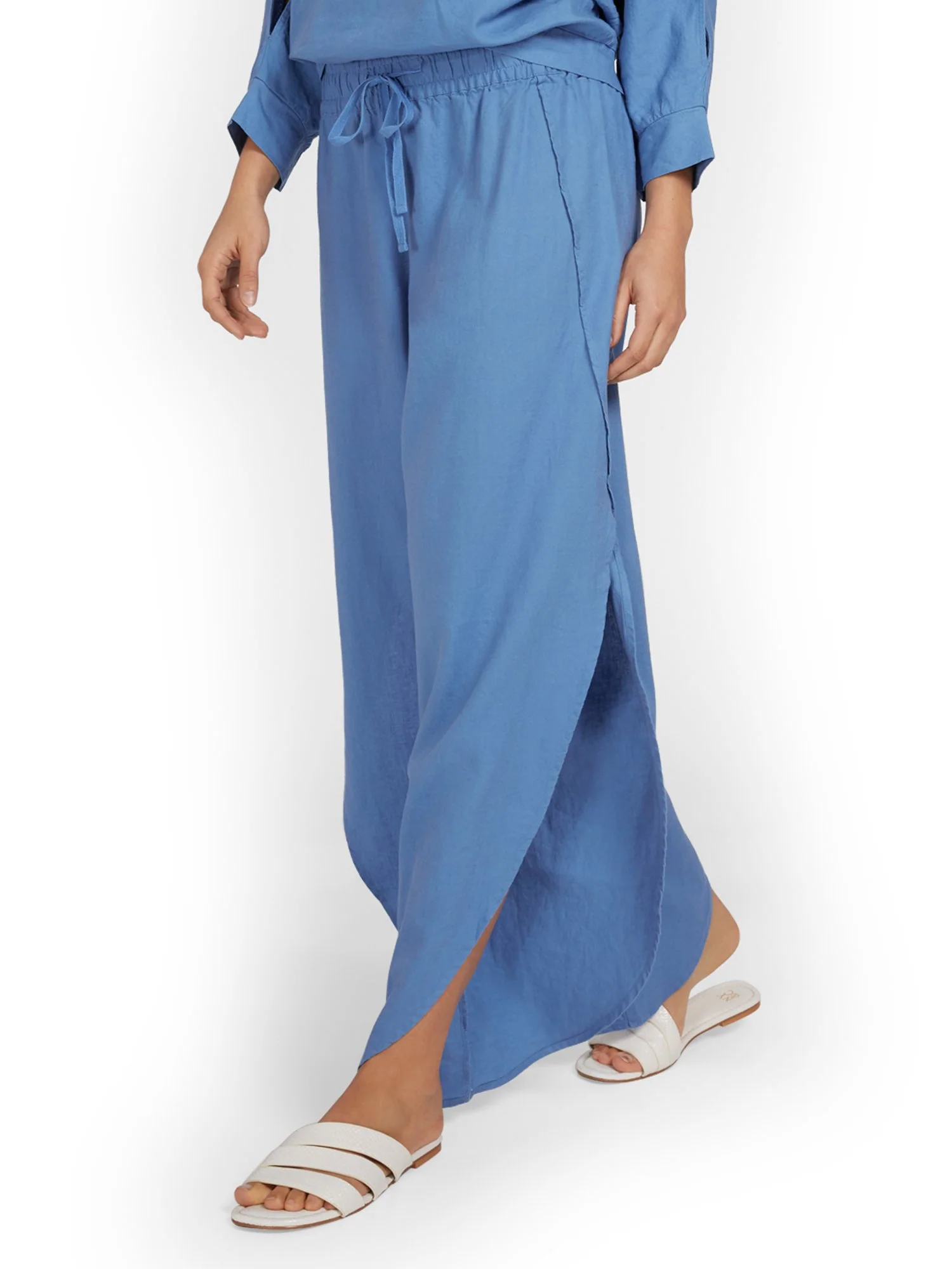 Linen-Blend Slit-Leg Pant - Image 11