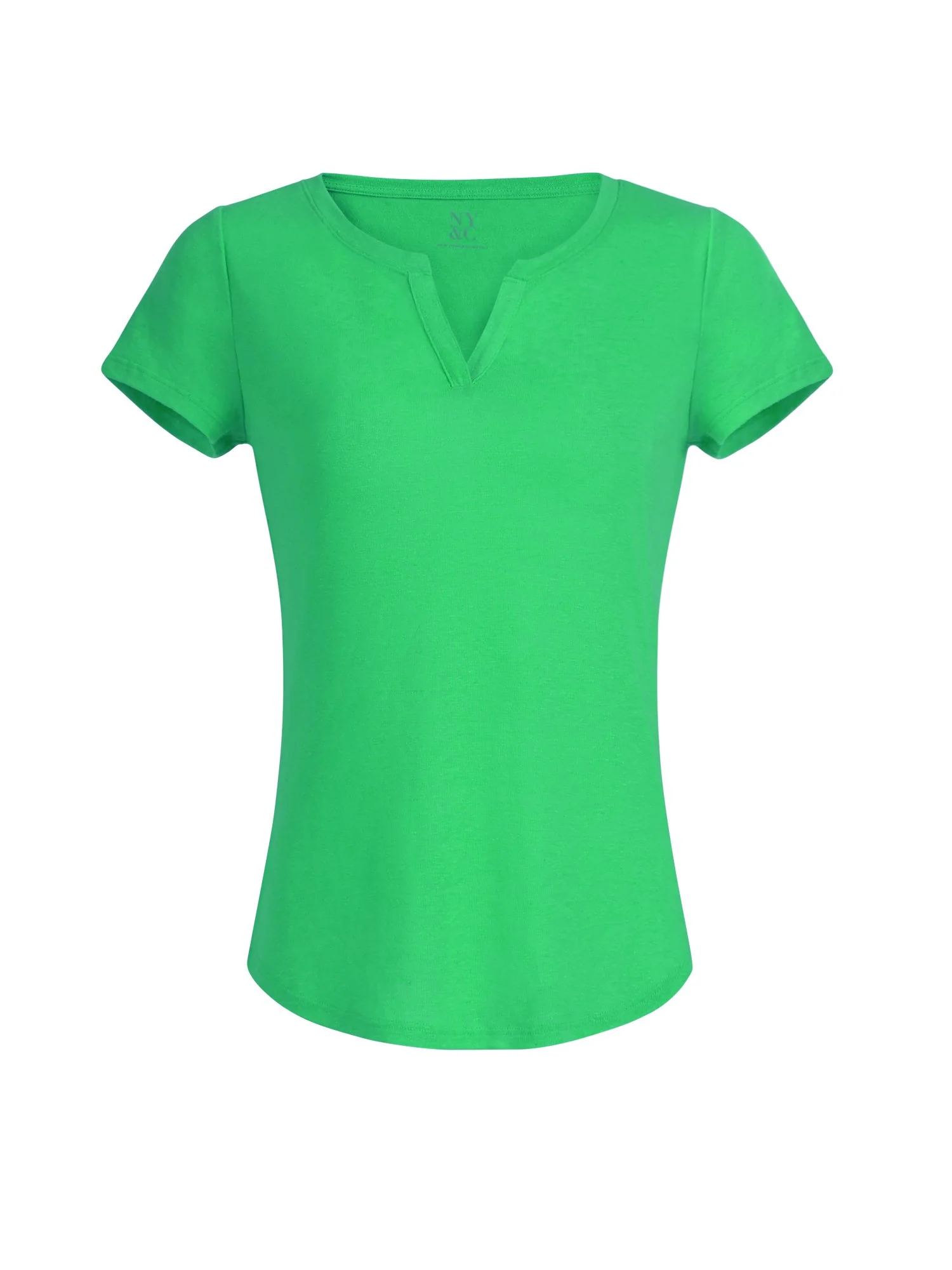 Linen-Blend Split-Neck Tee - Image 20