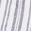 Linen-Blend Striped 3/4-Sleeve V-Neck Top - Image 5