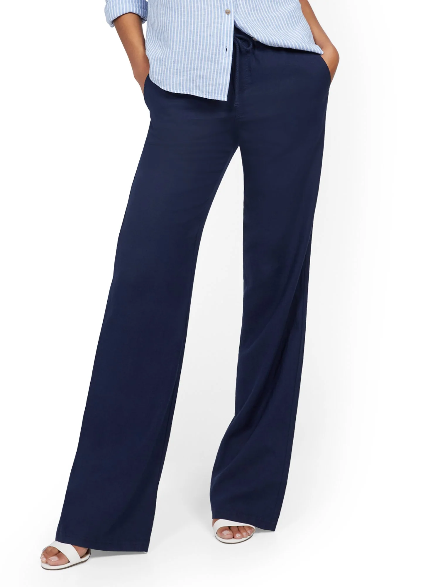 Linen Wide-Leg Pant - Image 9