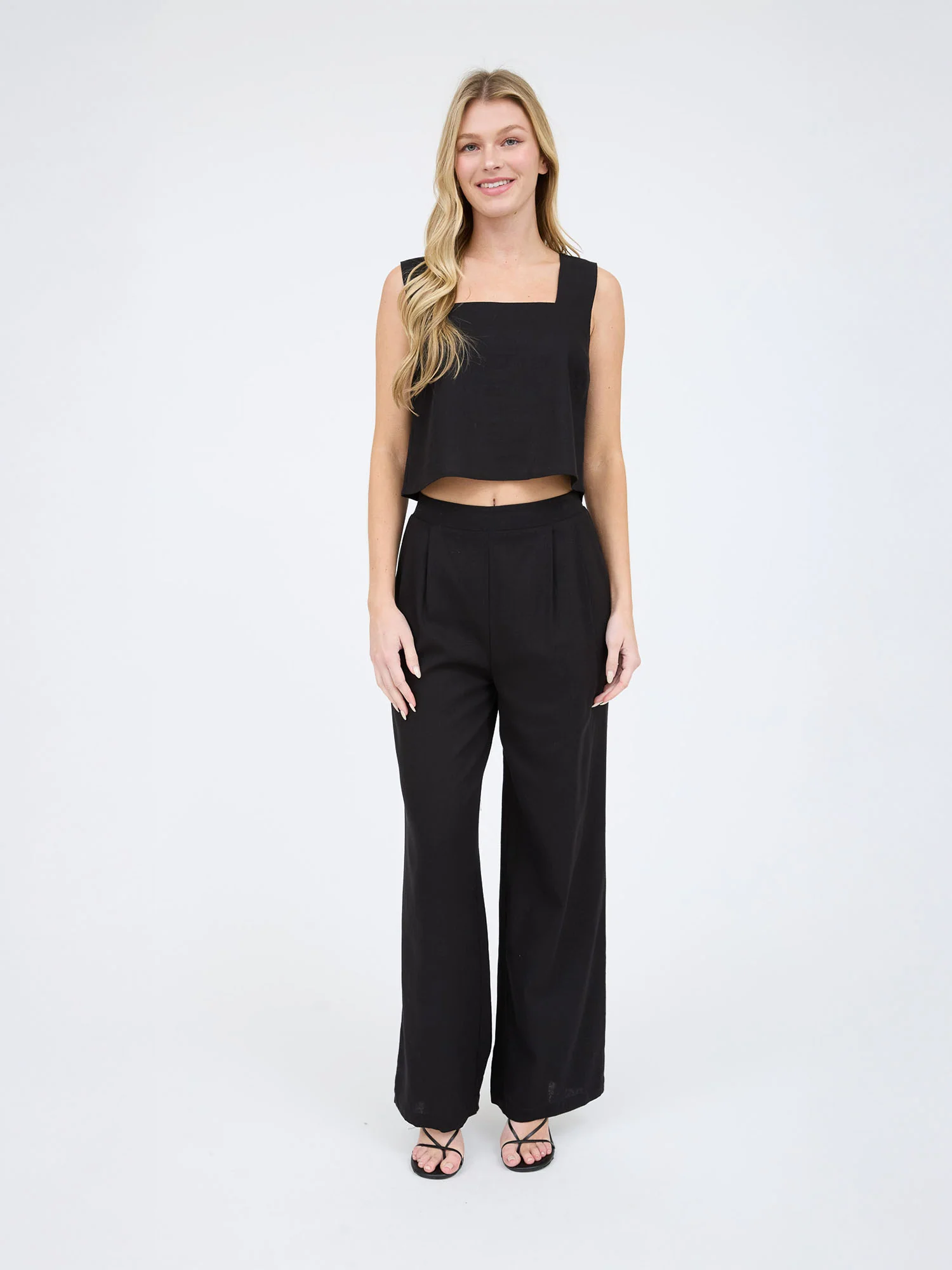 Linien High Wasited Pull On Pants