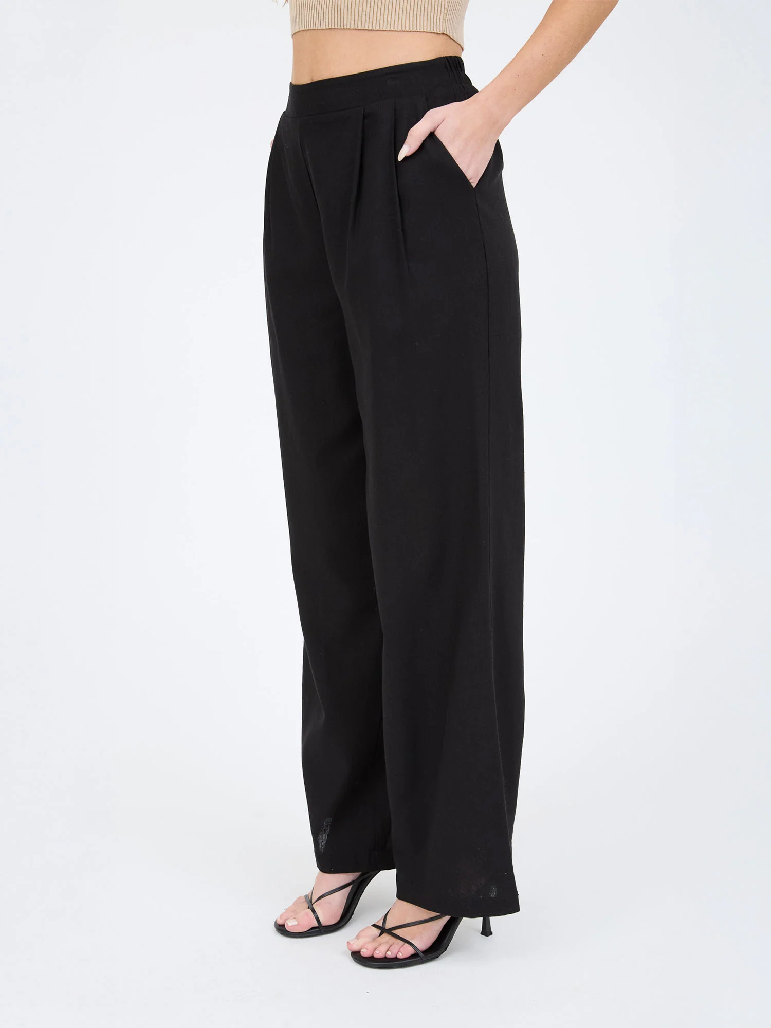 Linien High Wasited Pull On Pants - Image 4