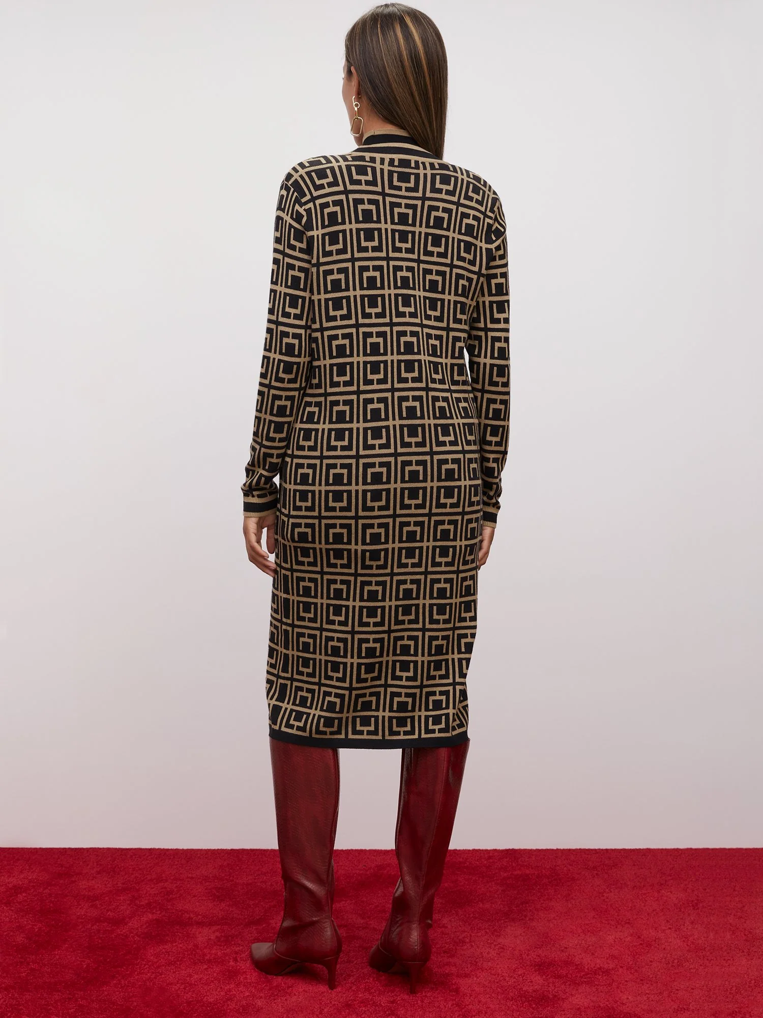 Link-Print Maxi Cardigan - Image 3