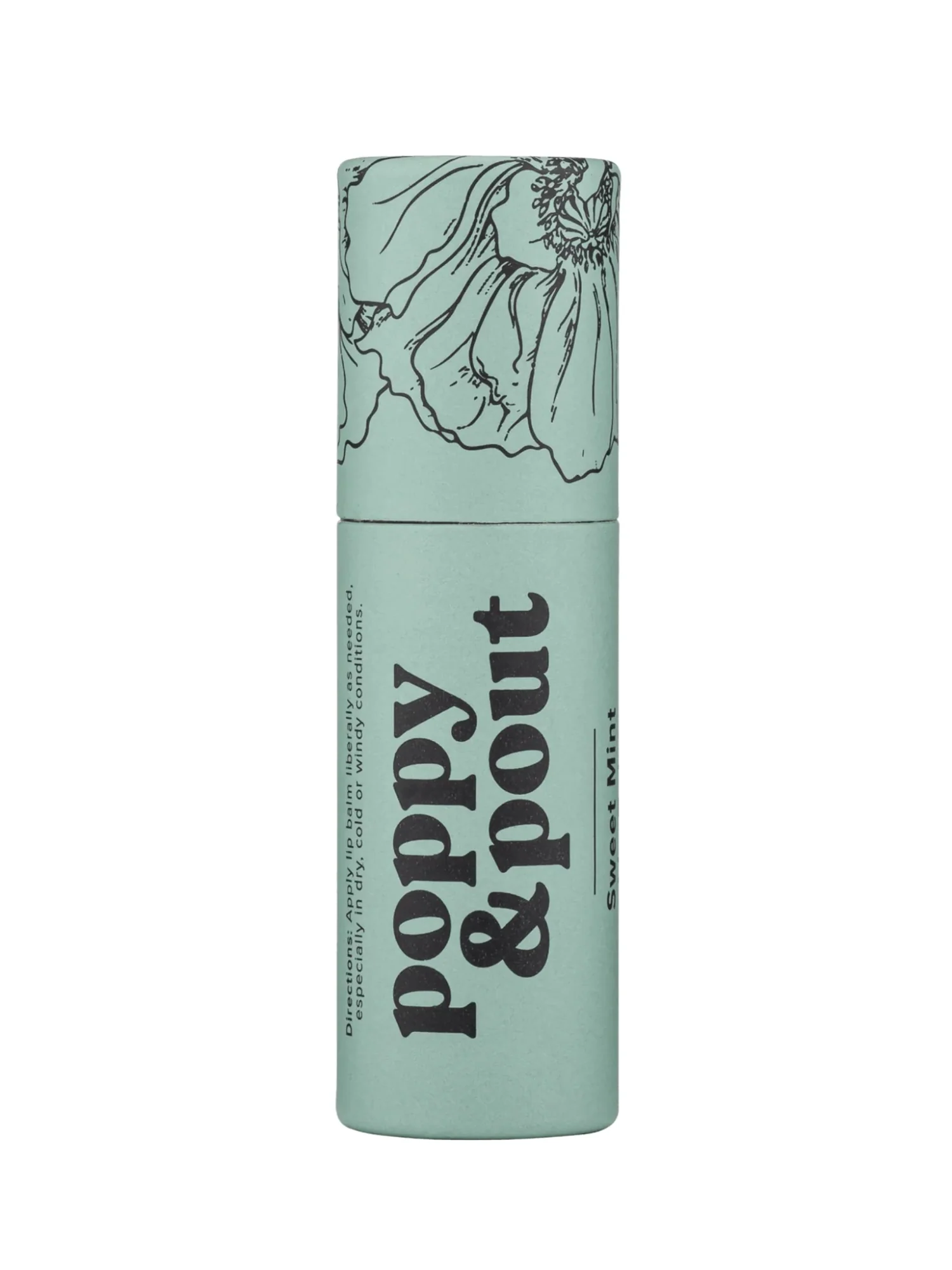 Poppy & Pout Lip Balm, Sweet Mint - Brands We Love