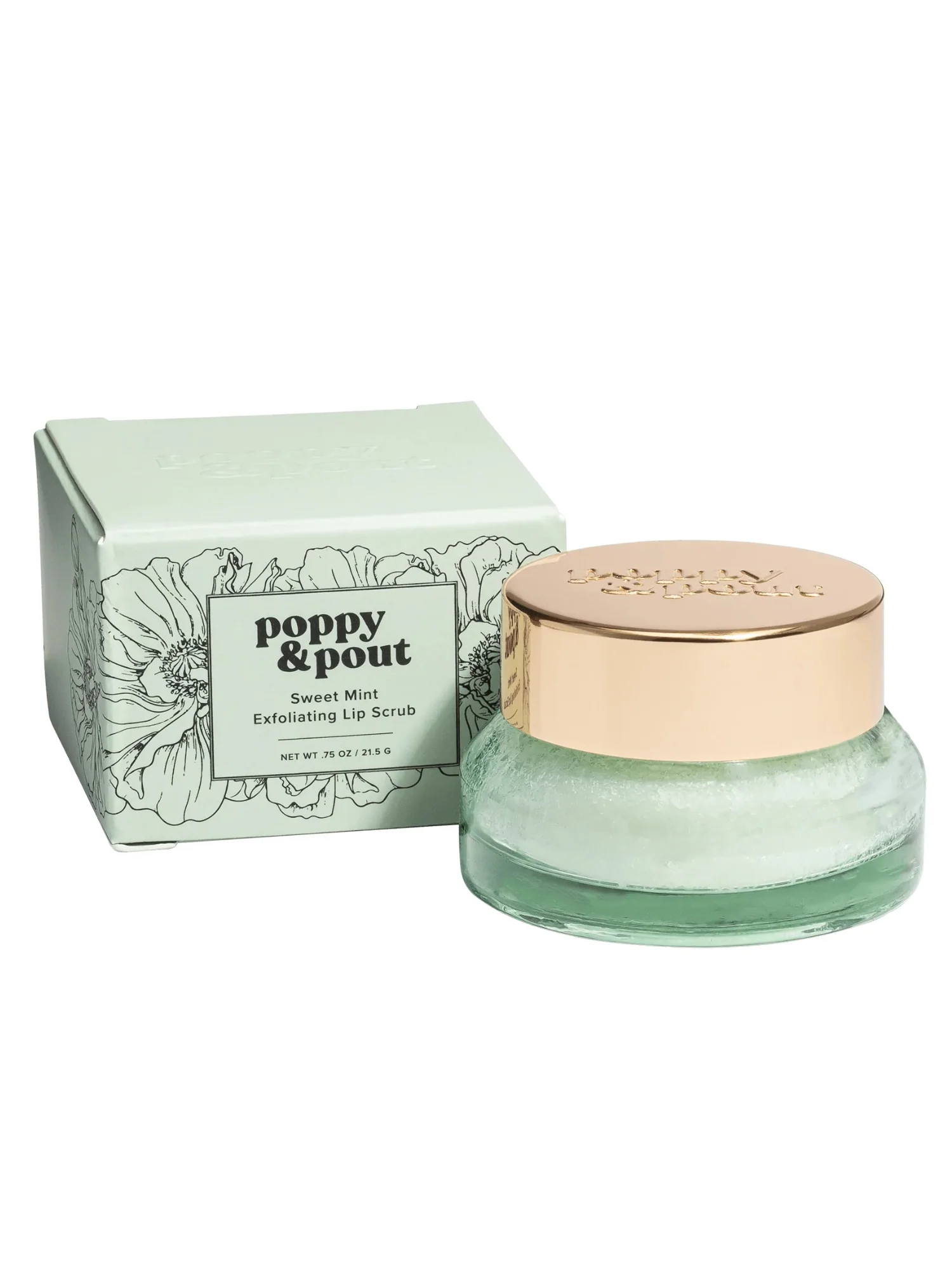 Poppy & Pout Lip Scrub, Sweet Mint - Brands We Love - Image 2