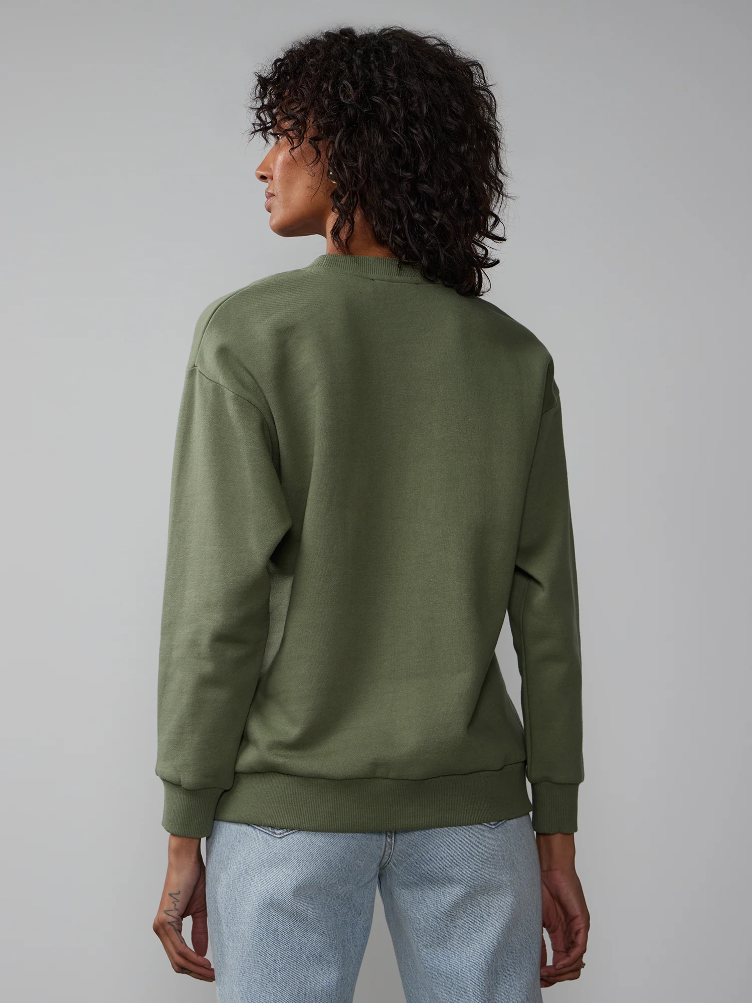 Long Sleeve Fleece Beverly Hills Sweatshirt - Image 3