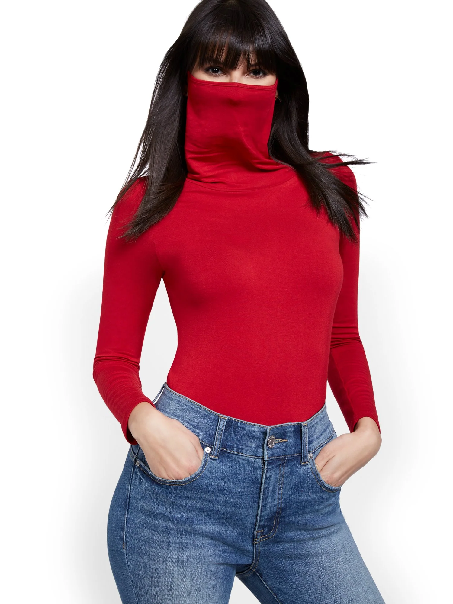 Long-Sleeve Face Mask Top - Image 10