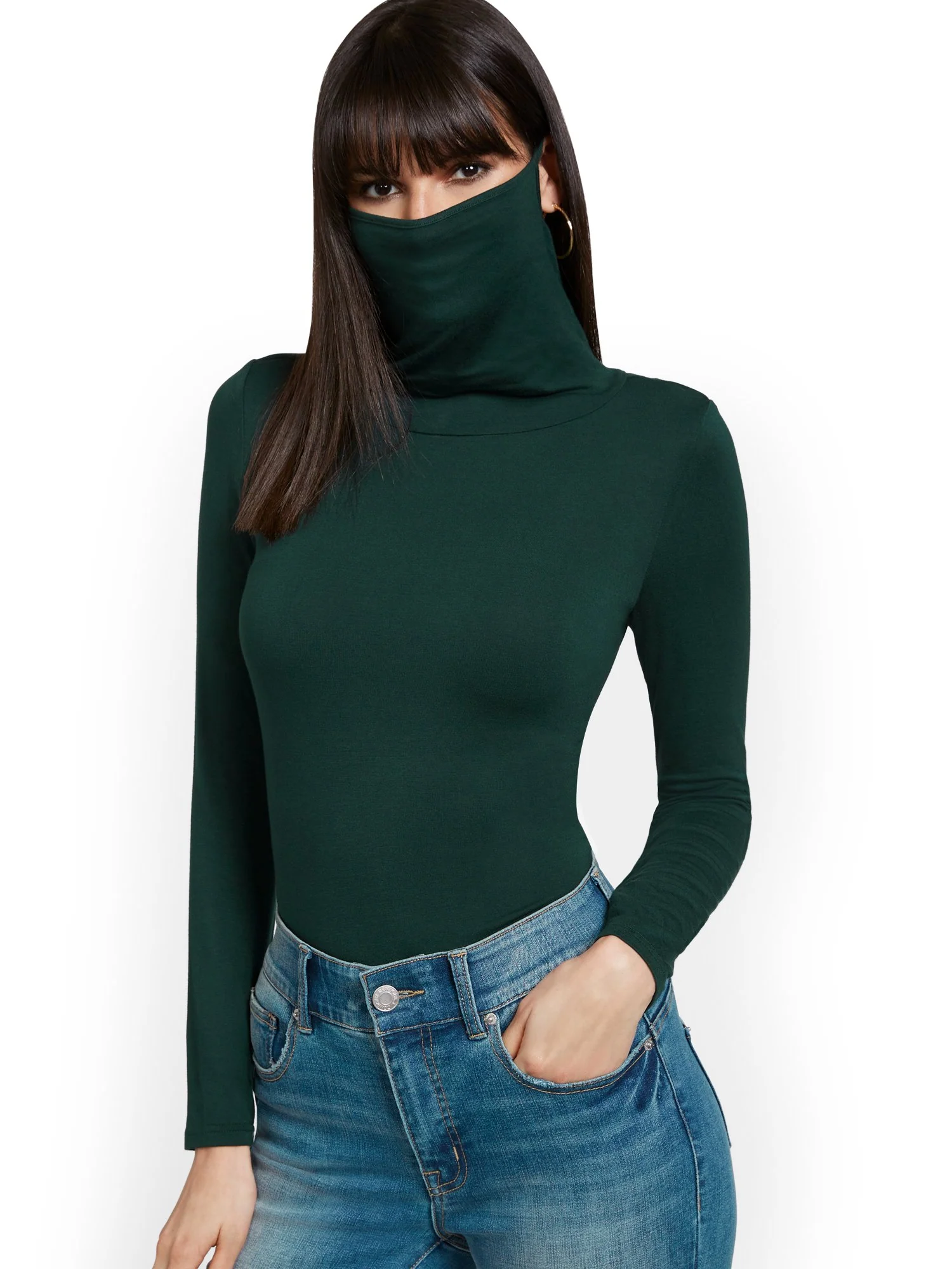 Long-Sleeve Face Mask Top - Image 13