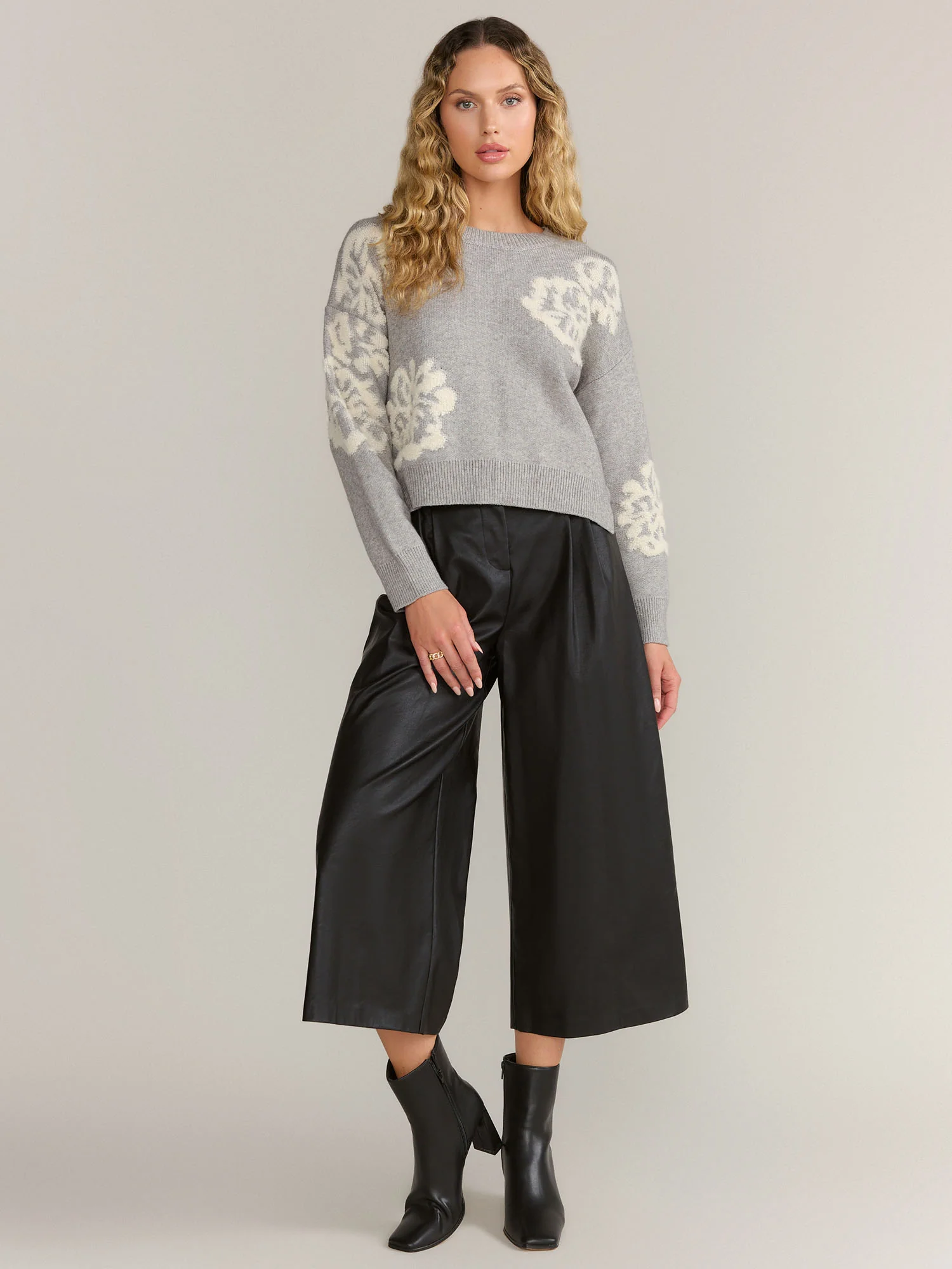 Dreamers Long Sleeve Floral Intarsia Pullover - Brands We Love - Image 2
