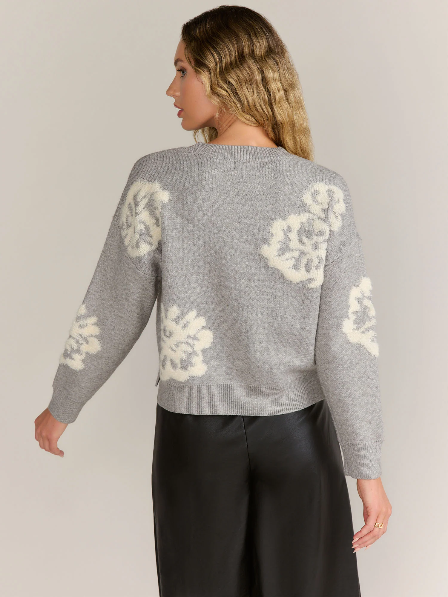 Dreamers Long Sleeve Floral Intarsia Pullover - Brands We Love - Image 3