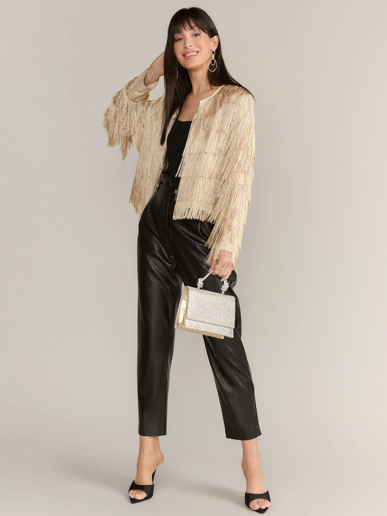 Gilli Long Sleeve Layered Fringe Jacket - Brands We Love - Image 2
