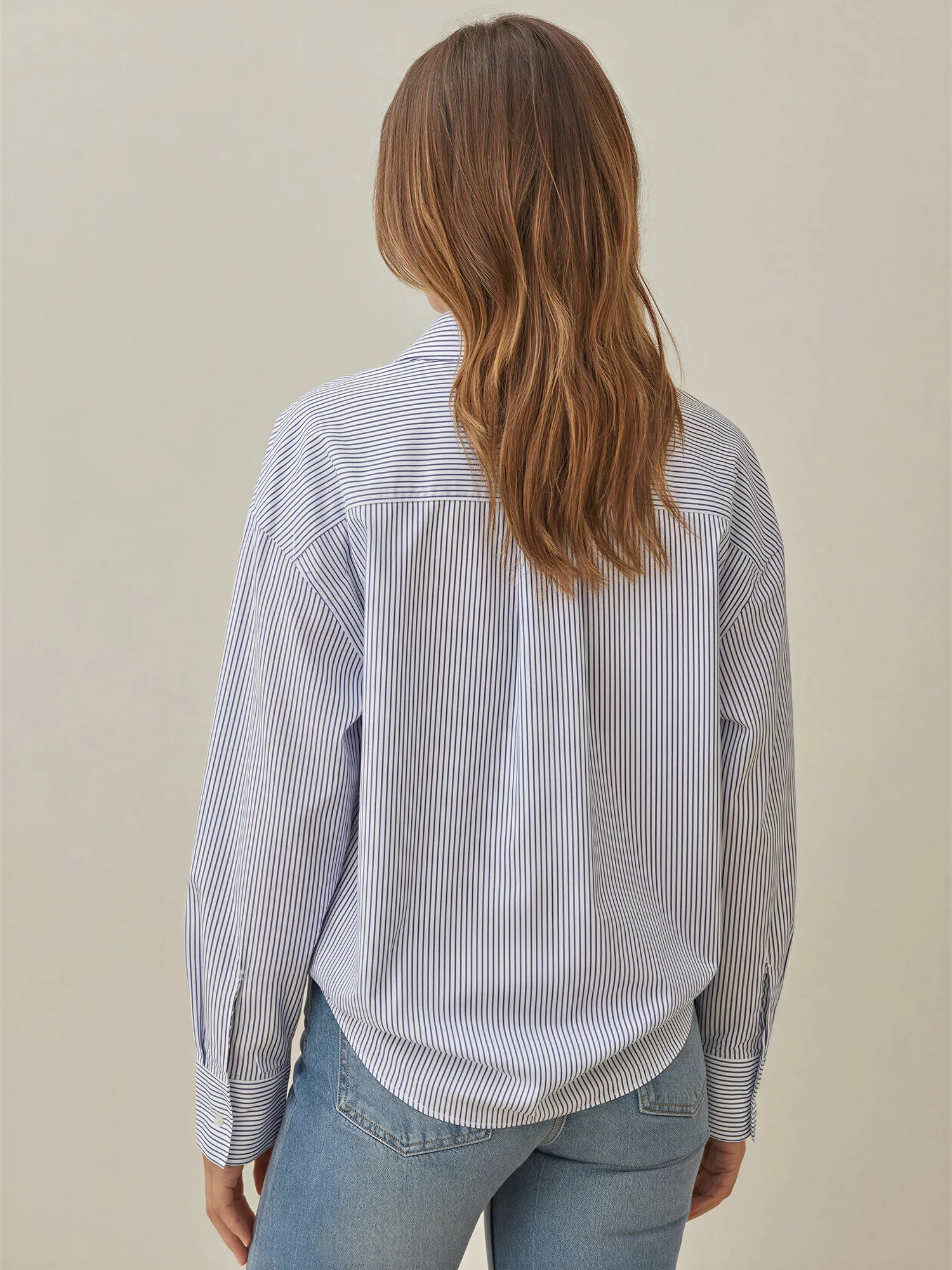 Long Sleeve Lightweight Button Down Shirt - Image 9