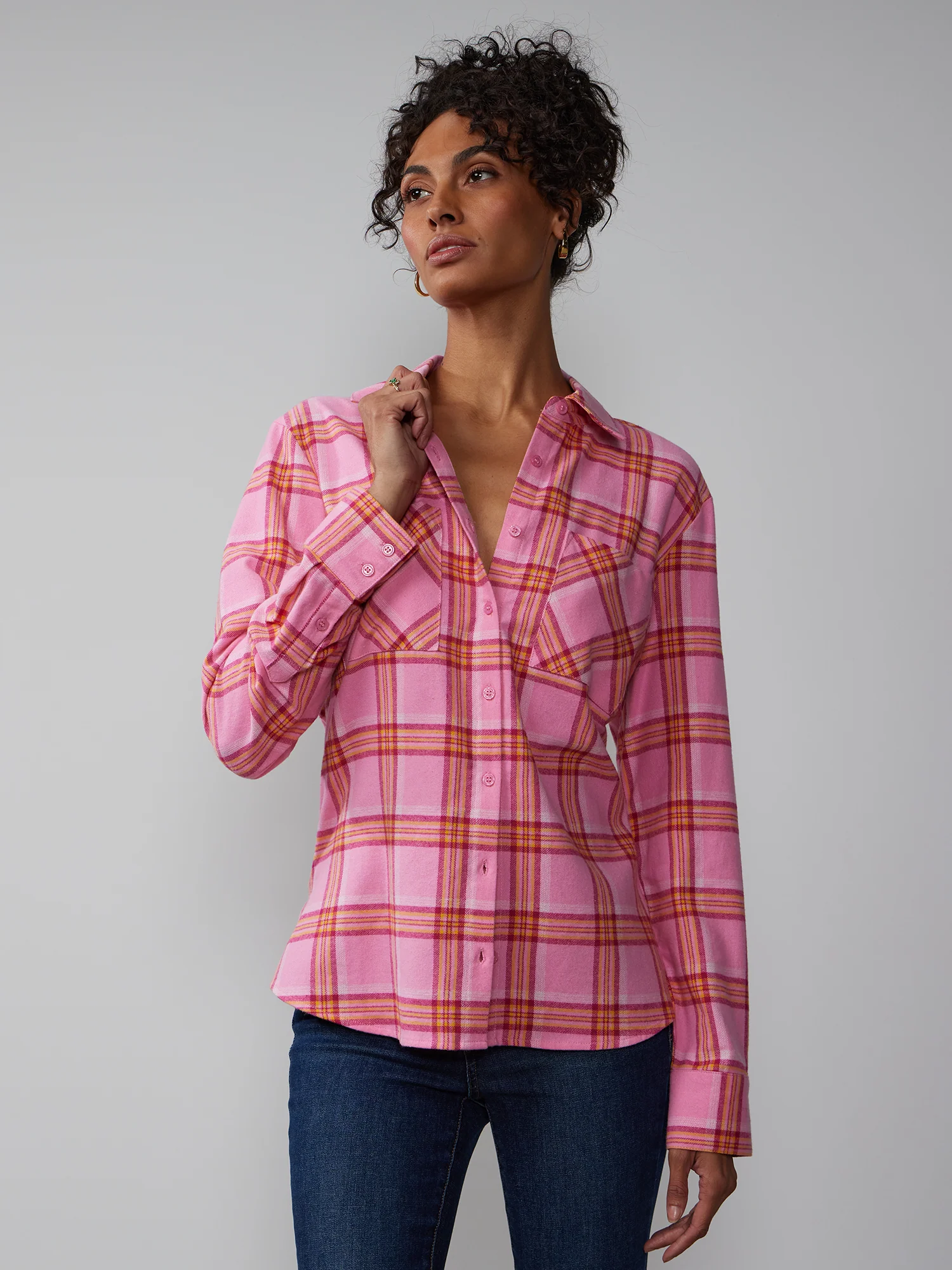 Long Sleeve Plaid Shirt