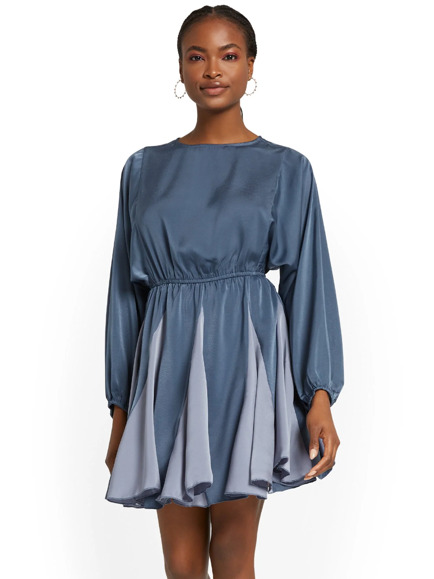 Strut & Bolt Long-Sleeve Pleated Mini Dress - Brands We Love - Image 6