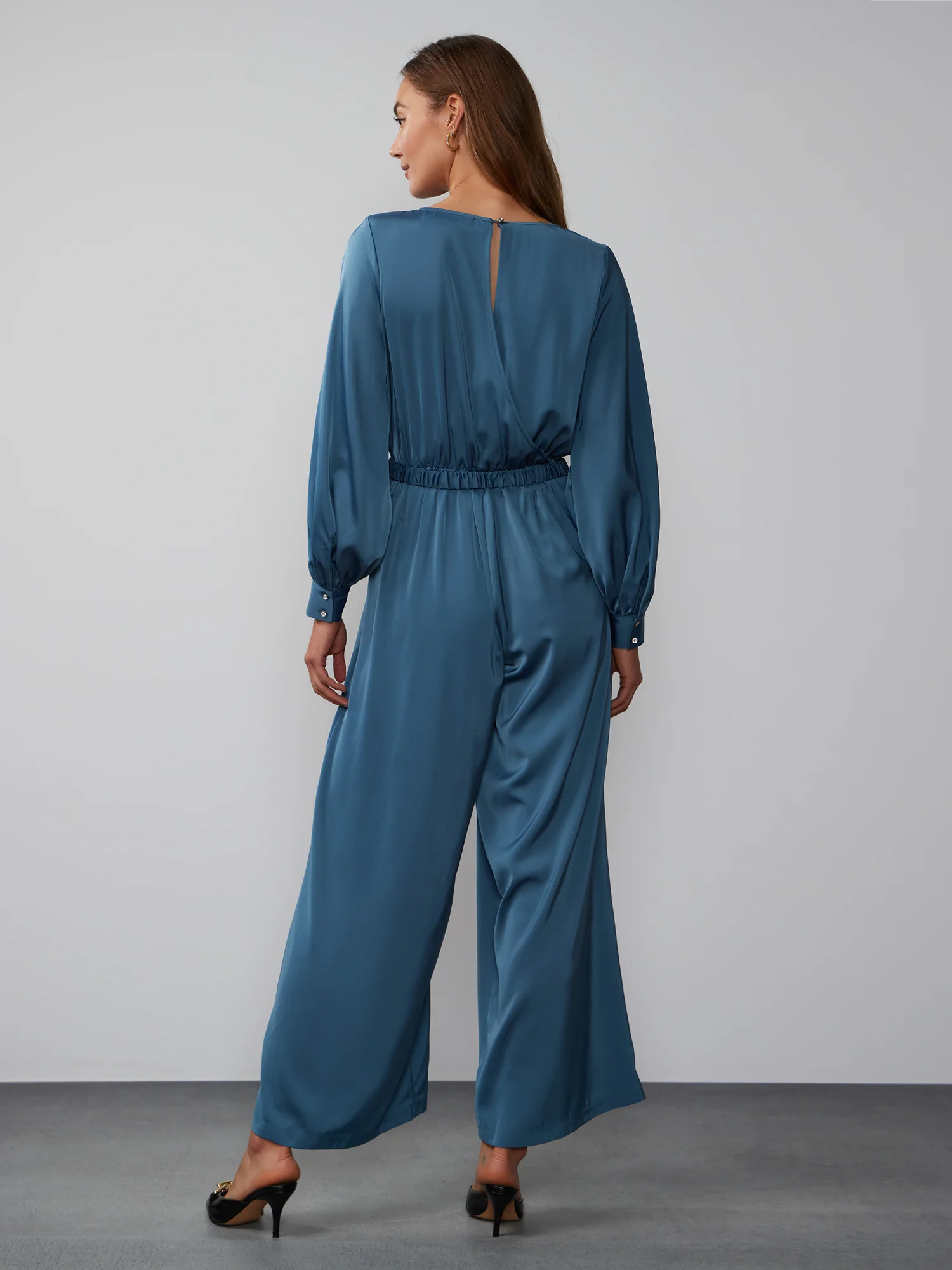 Long Sleeve Wide Leg Jumpsuit - Image 13
