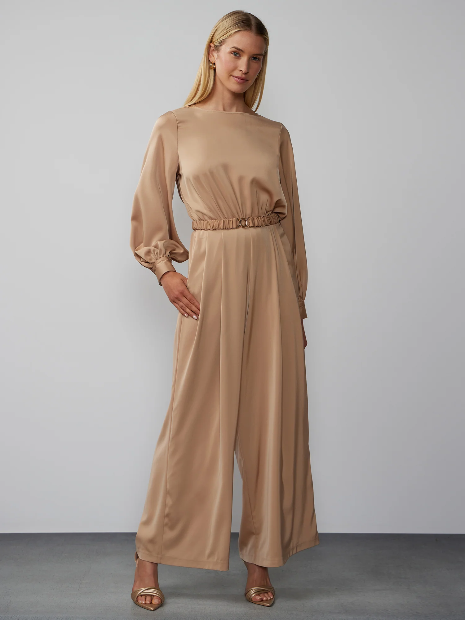 Long Sleeve Wide Leg Jumpsuit - Image 6