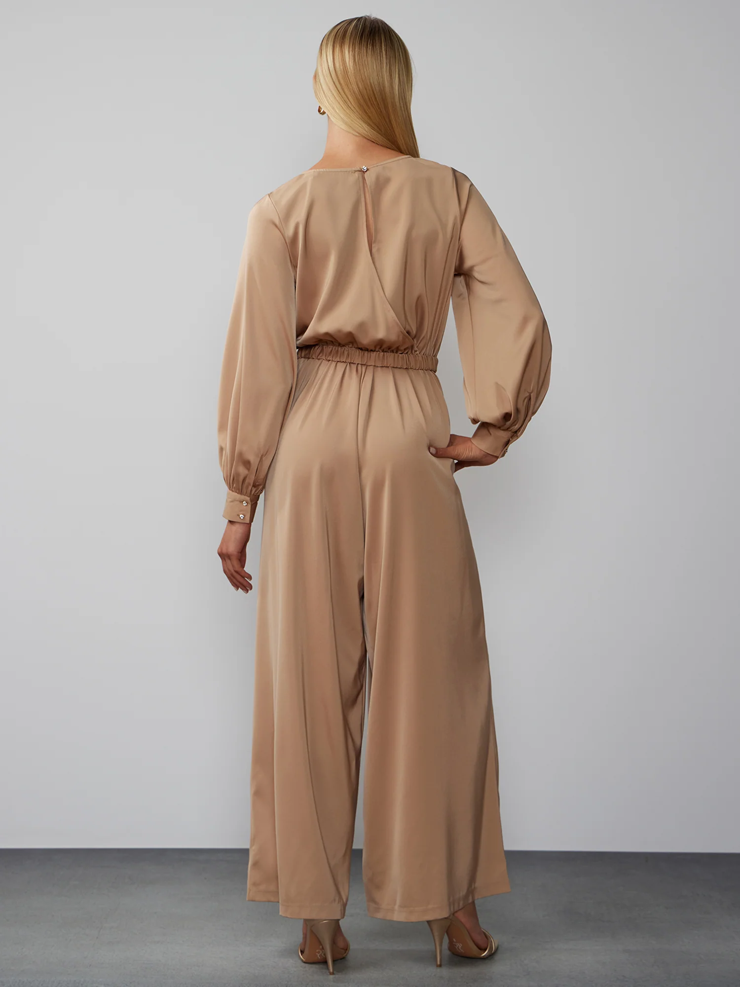 Long Sleeve Wide Leg Jumpsuit - Image 8