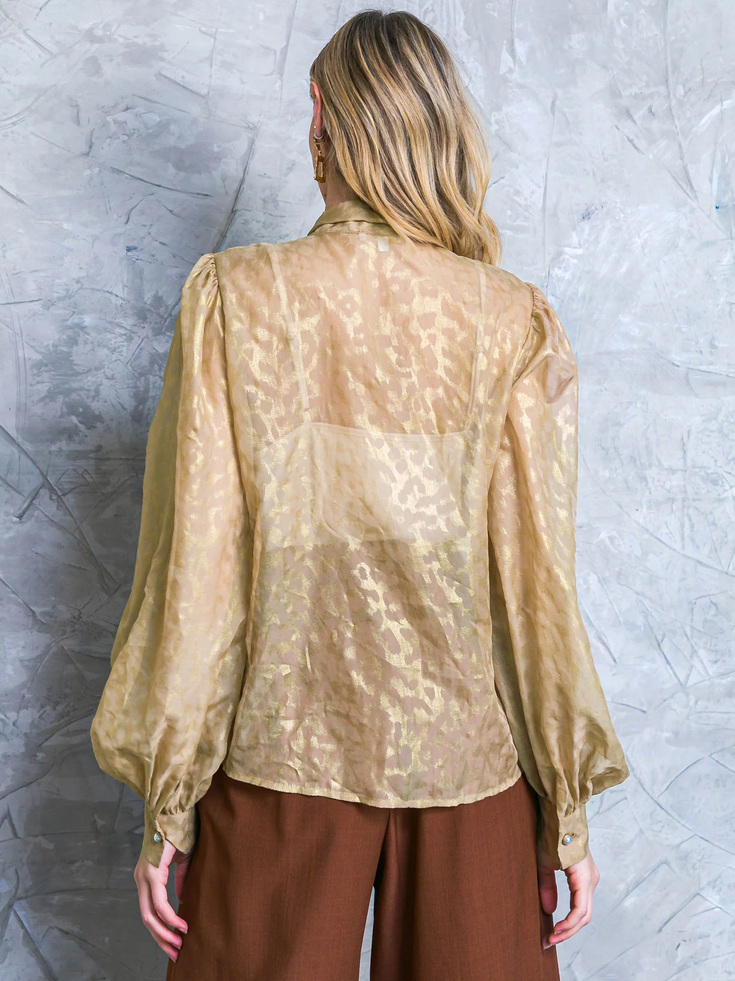 Flying Tomato Long Sleeves Front-Tie Blouse - Brands We Love - Image 3