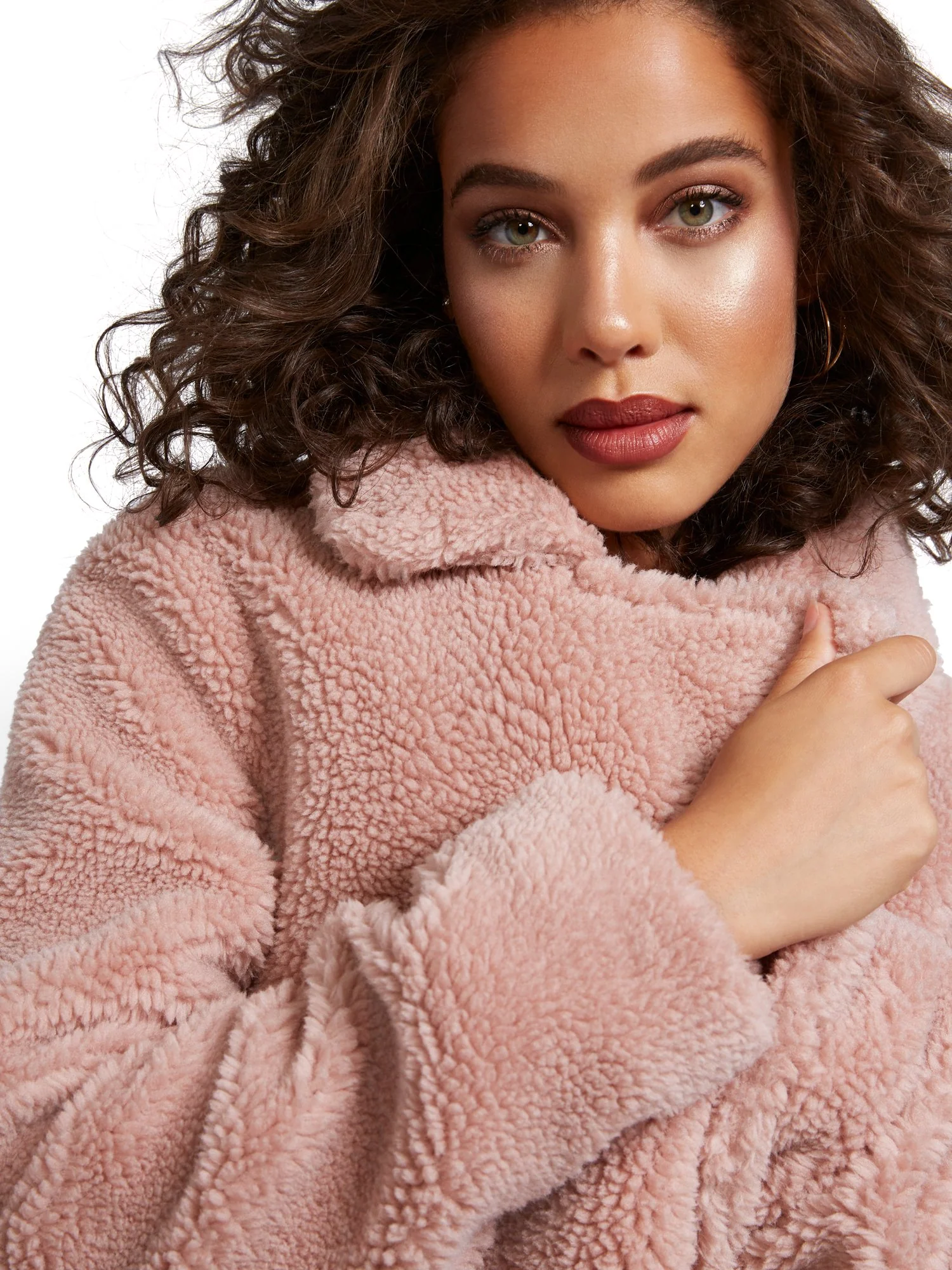 Long Teddy Faux-Fur Coat - Image 16