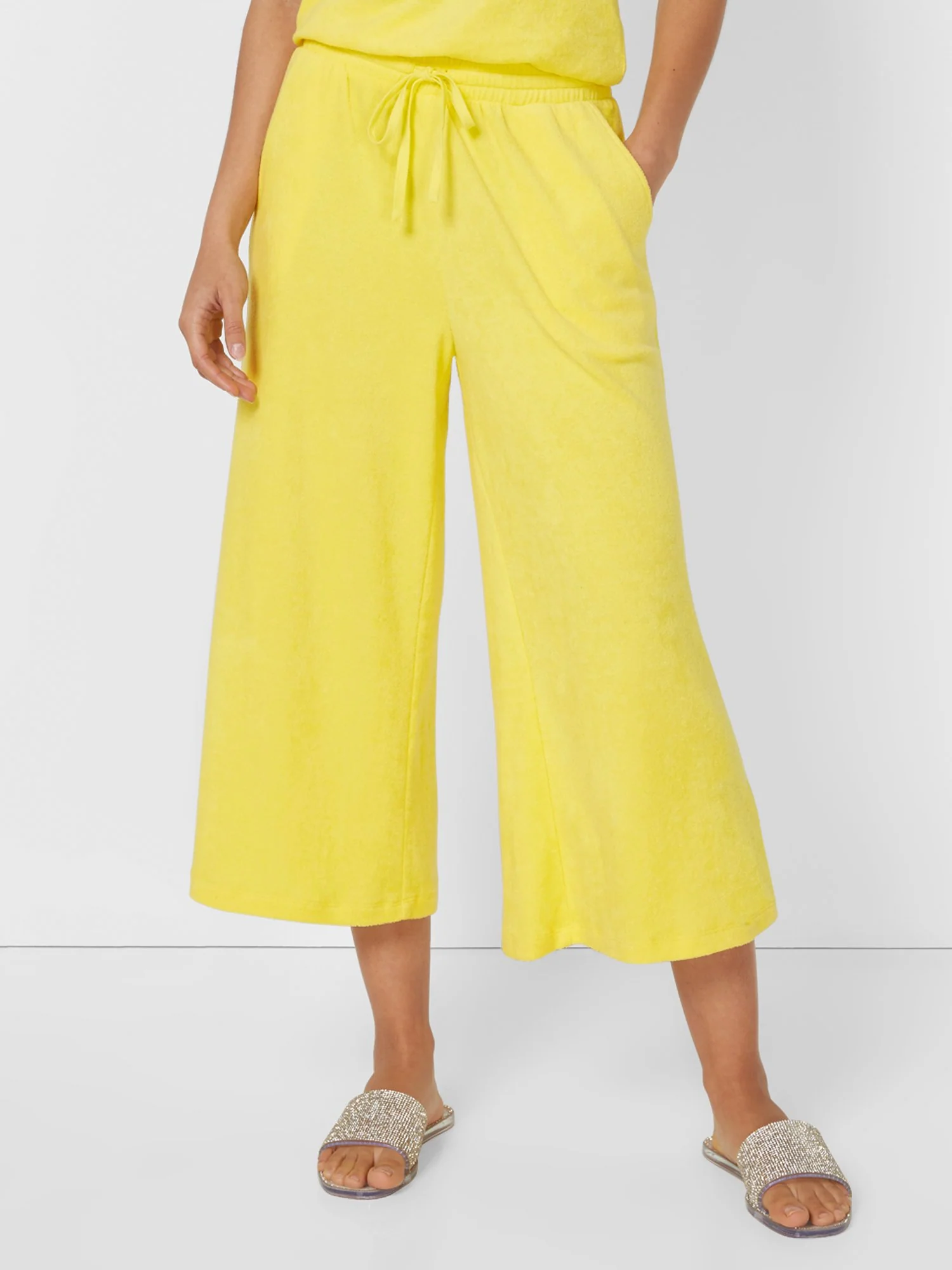 Loop Terry Wide-Leg Capri Pant - Image 15