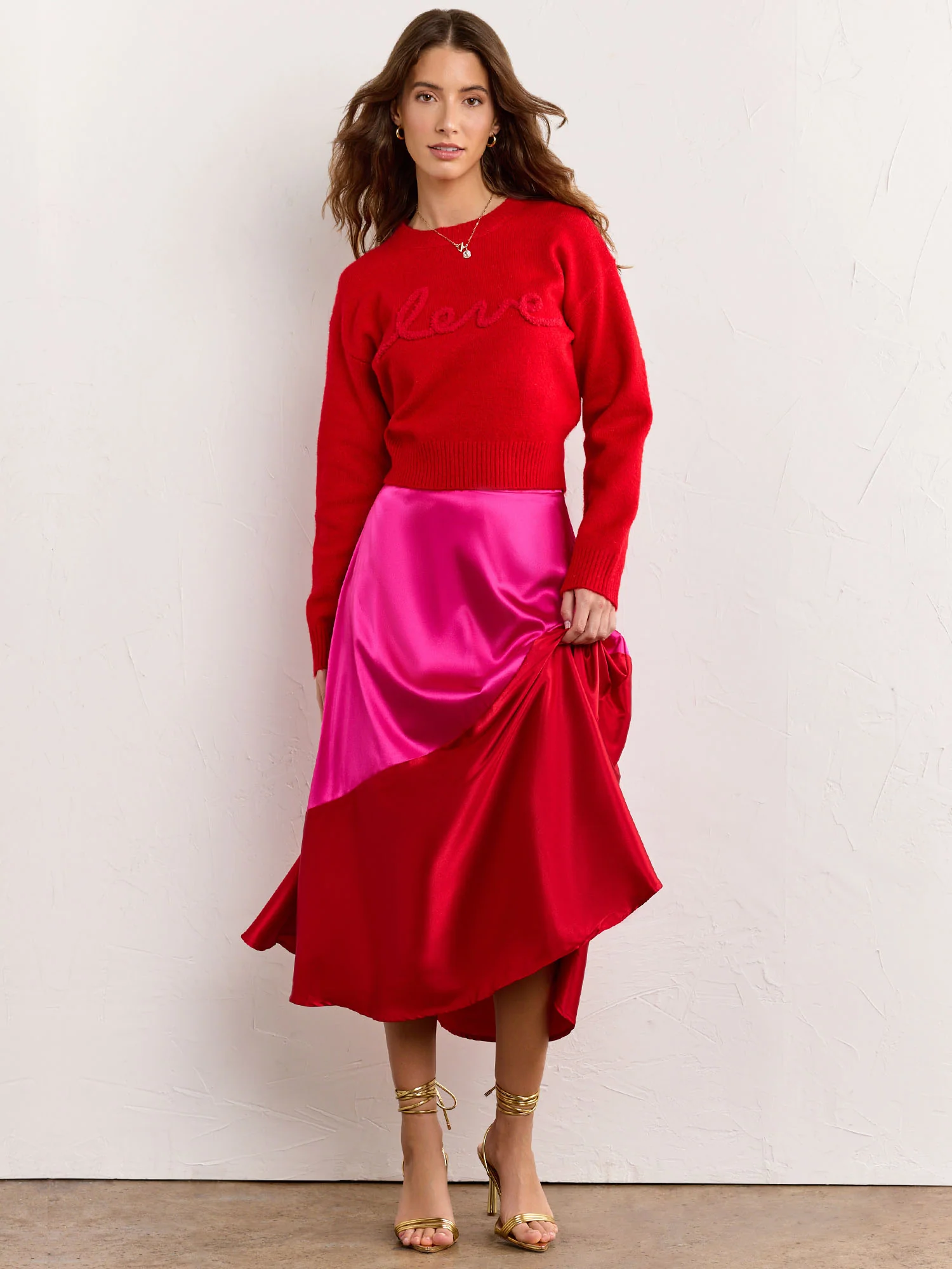 Love Chenille Pullover Sweater - Endless Rose - Image 3