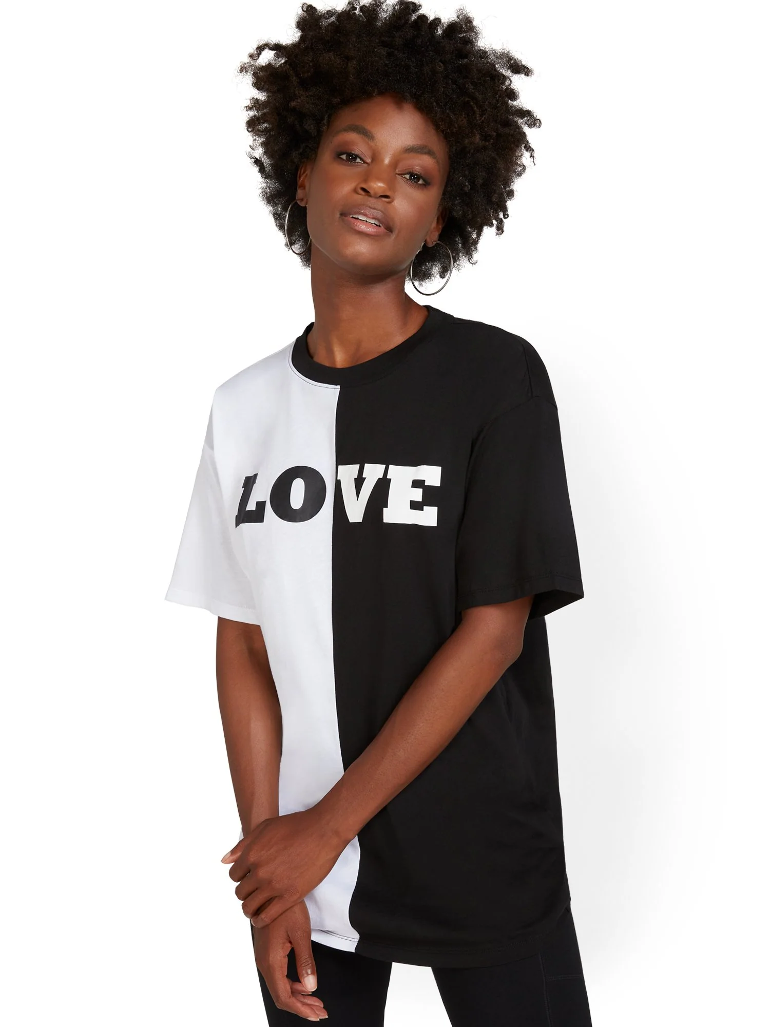 Love Oversized Graphic Tee - Image 2