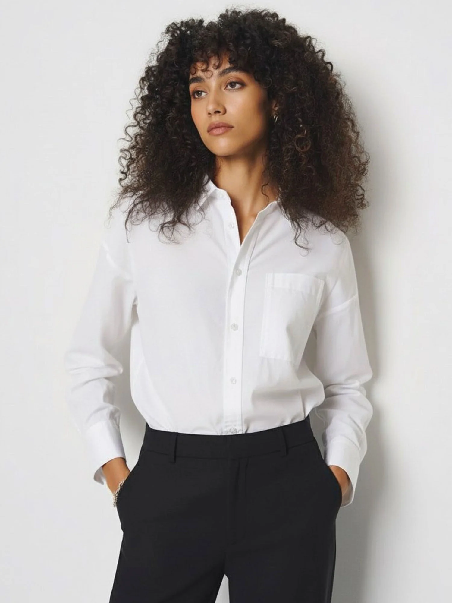 Stretch Cotton Button Down Shirt - Image 2