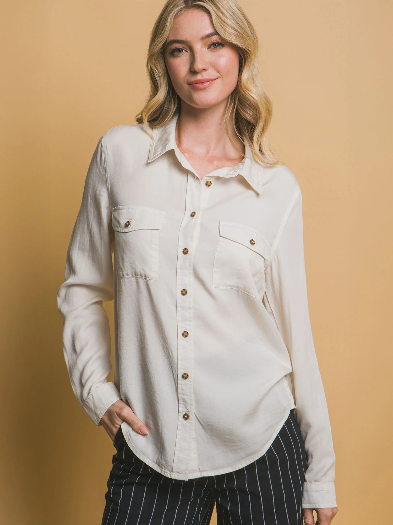 Tencel Button Down Shirt - Image 3