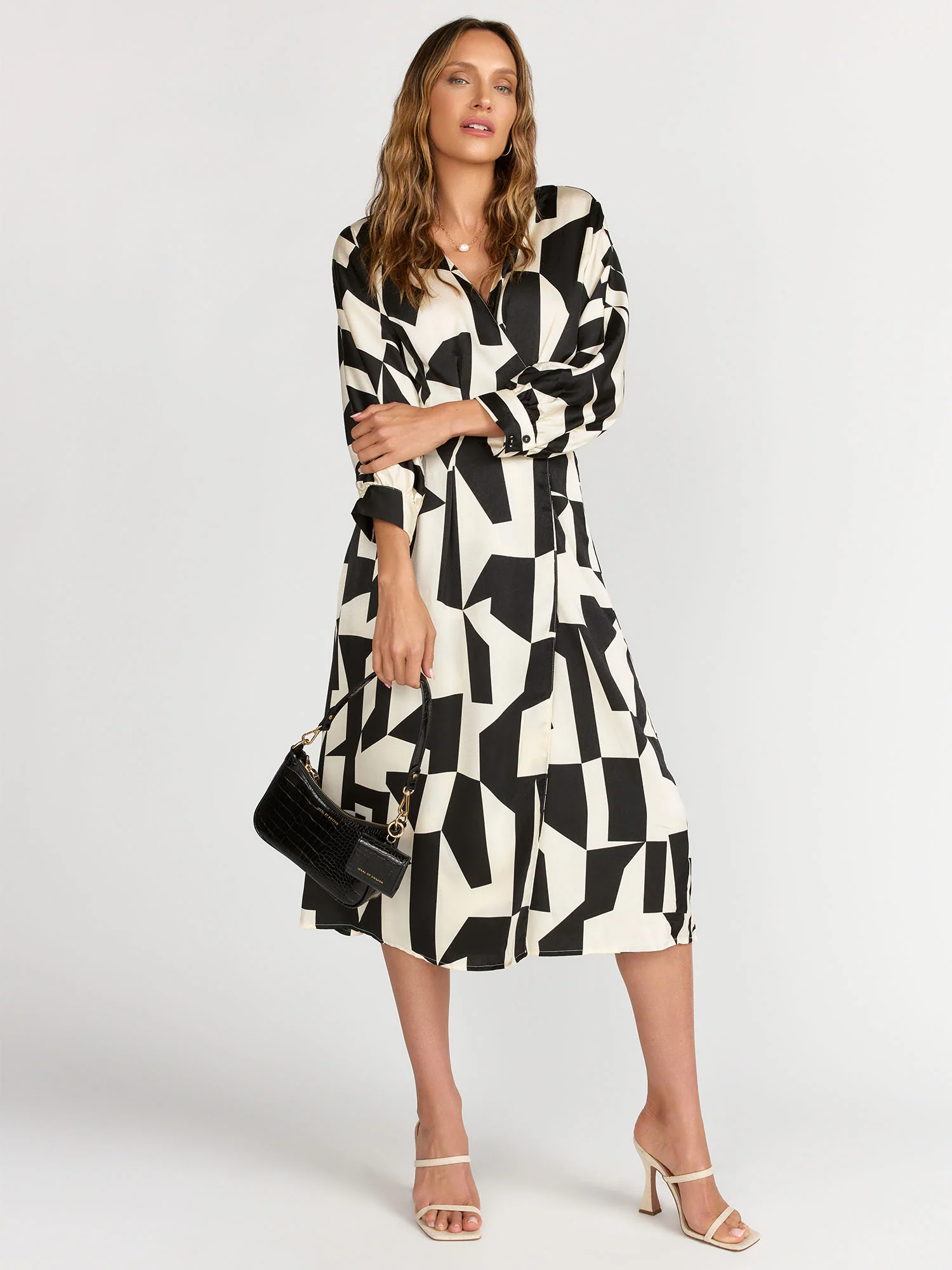 Dress Forum Abstract Print Belted Dress - Brands We Love