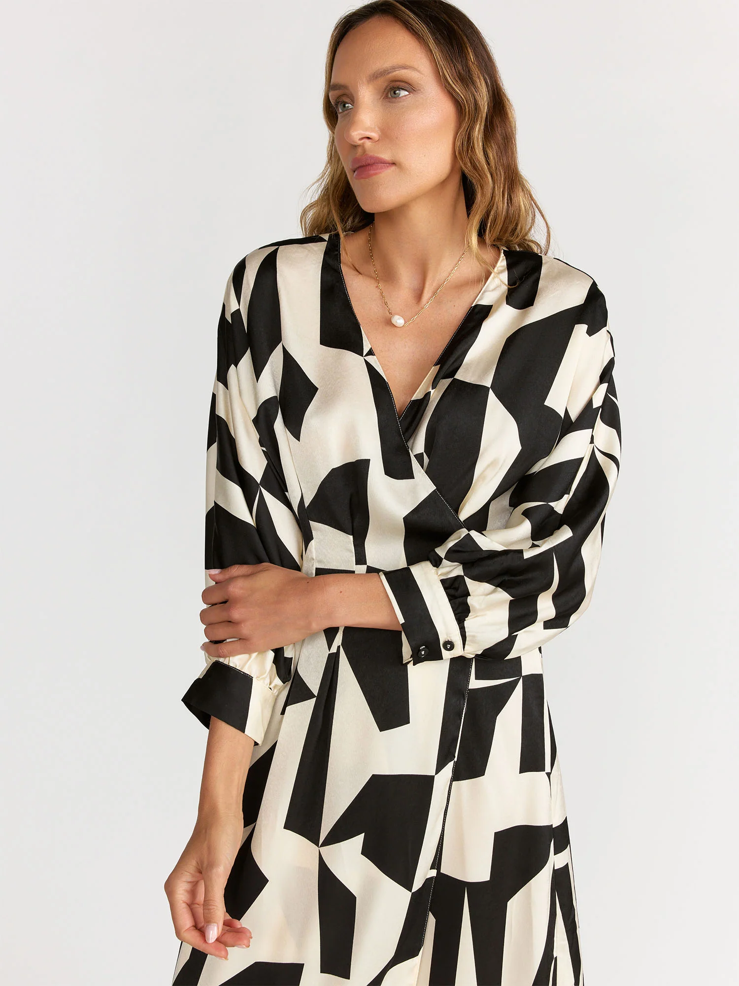 Dress Forum Abstract Print Belted Dress - Brands We Love - Image 2