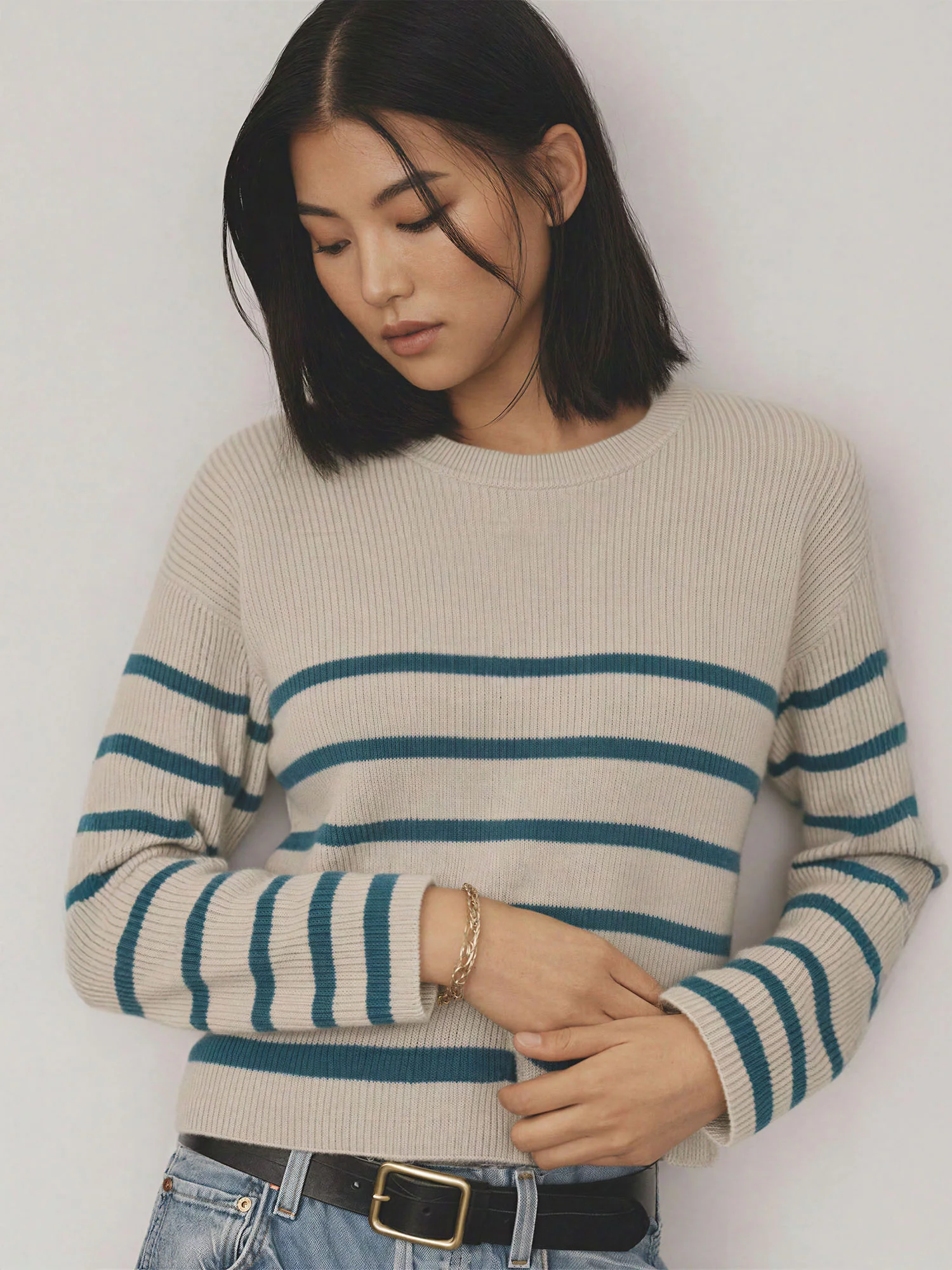 Bell Sleeve Stripe Sweater - Image 7