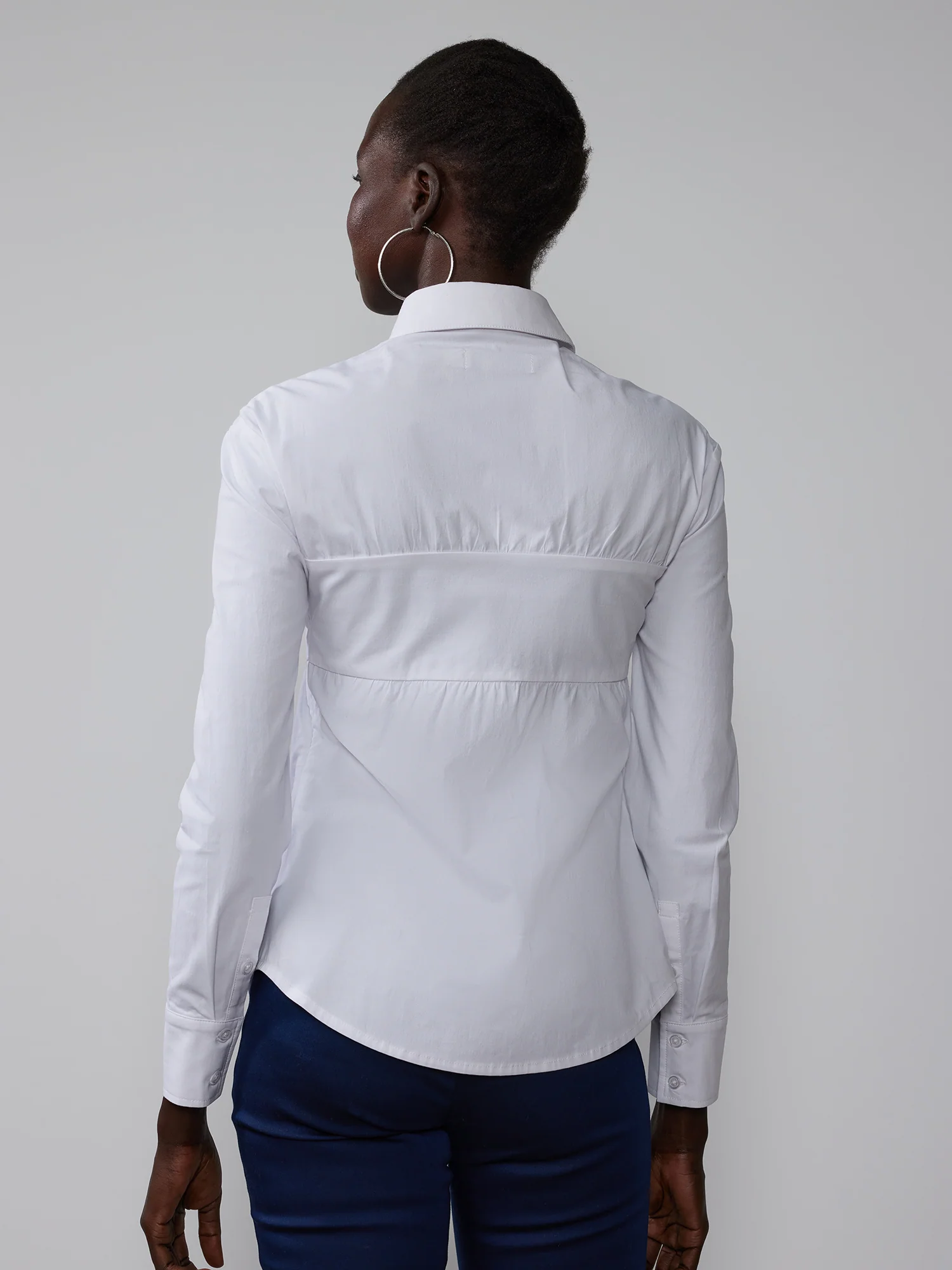 Cinched Bust Button Front Shirt - Image 3