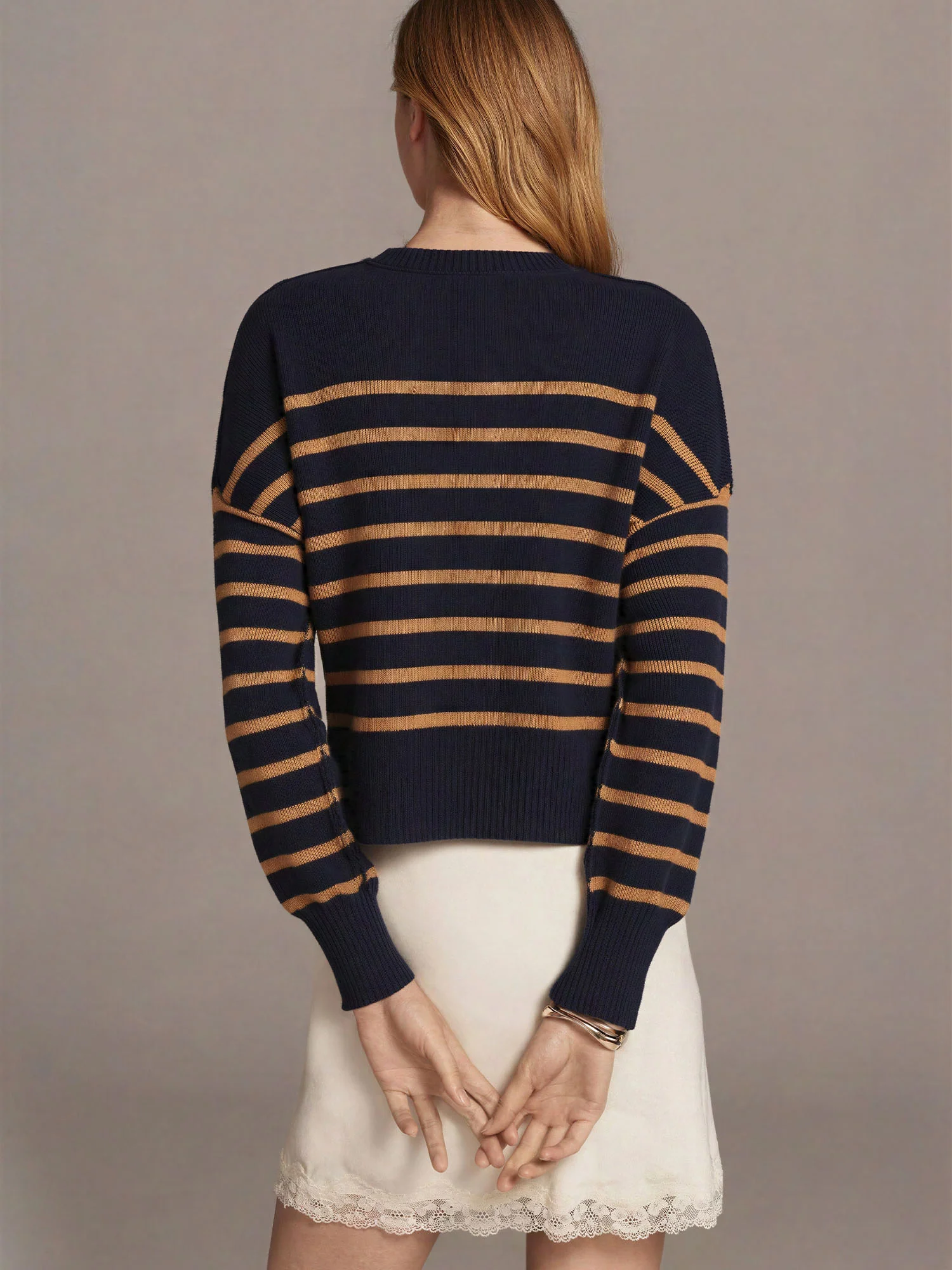 Crew Neck Stripe Sweater - Image 9