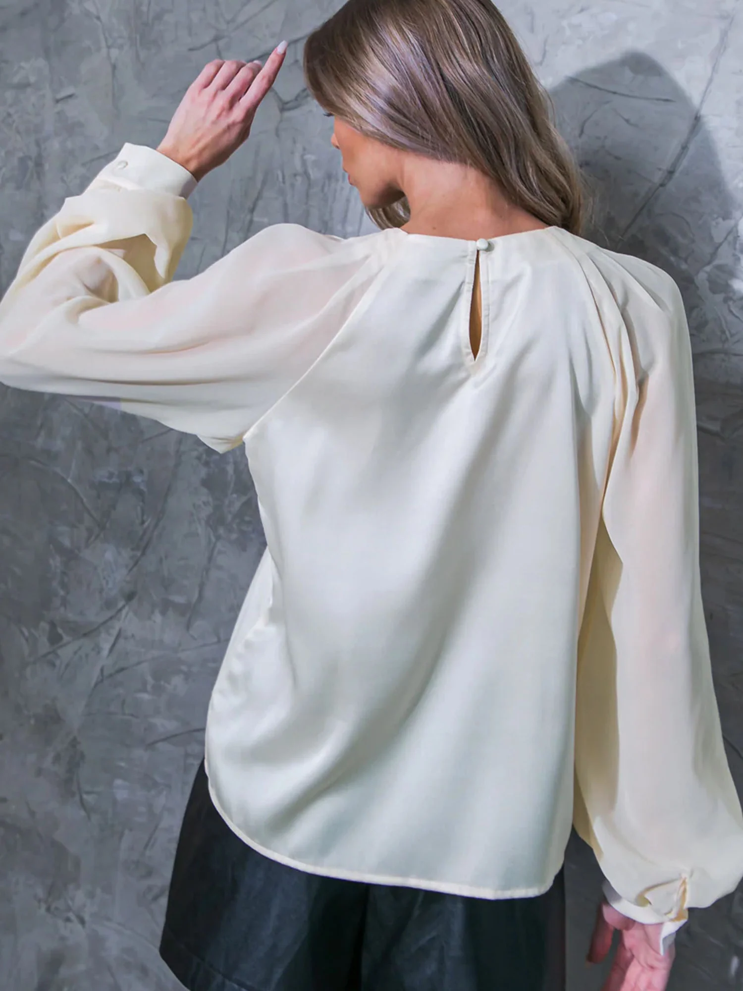 Flying Tomato Long Sleeve Embellished Neck Blouse - Brands We Love - Image 4