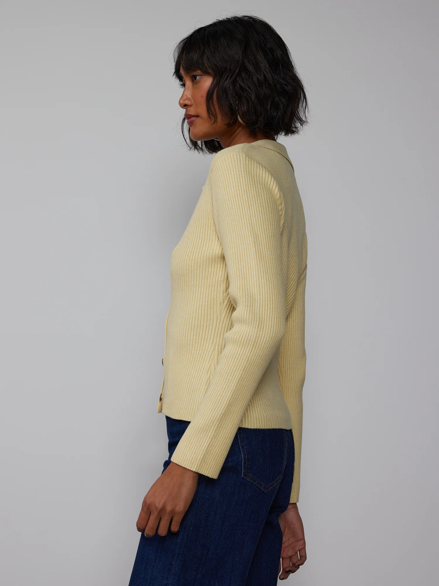 Notch Collar Cardigan - Image 2