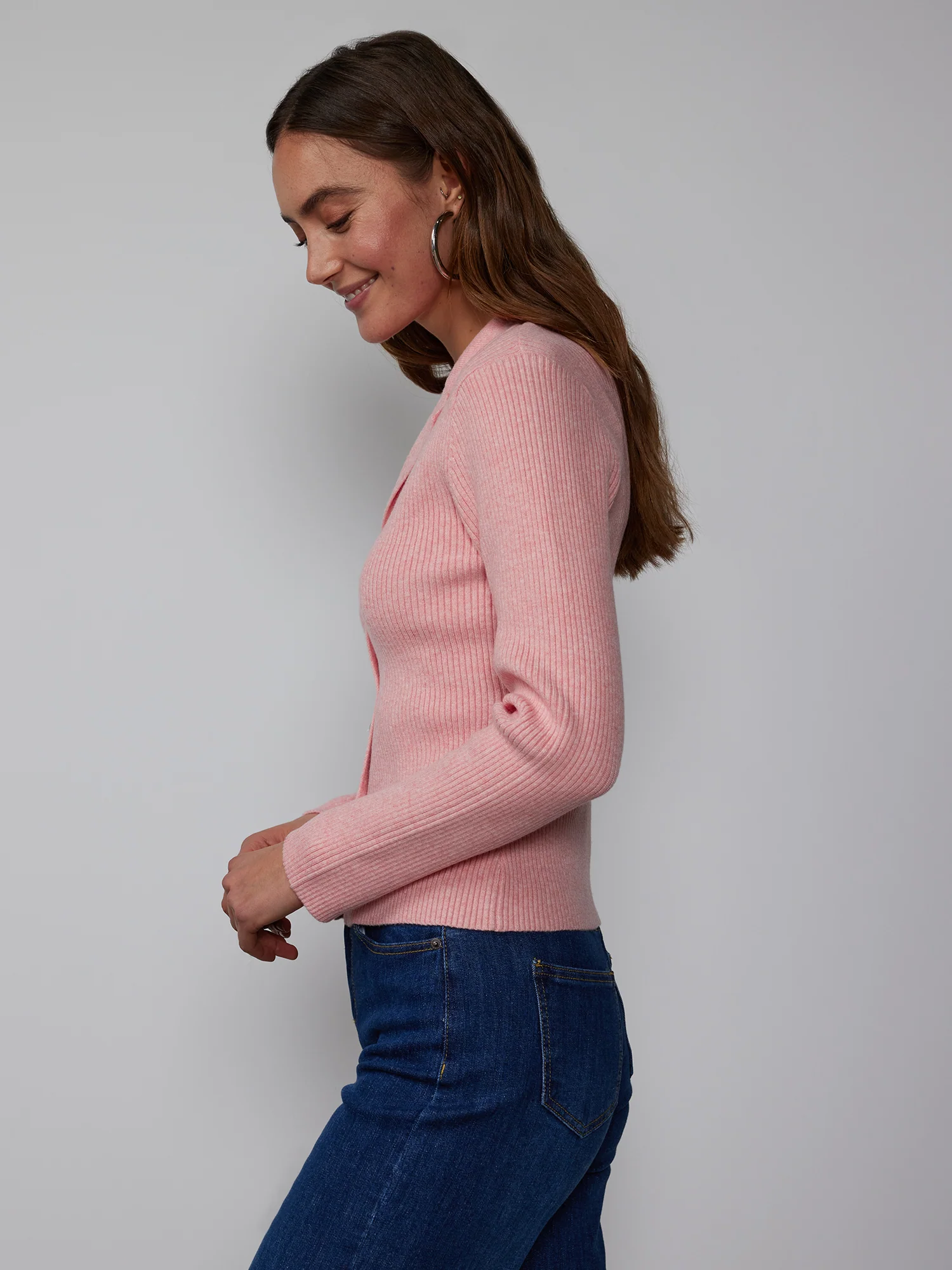 Notch Collar Cardigan - Image 7