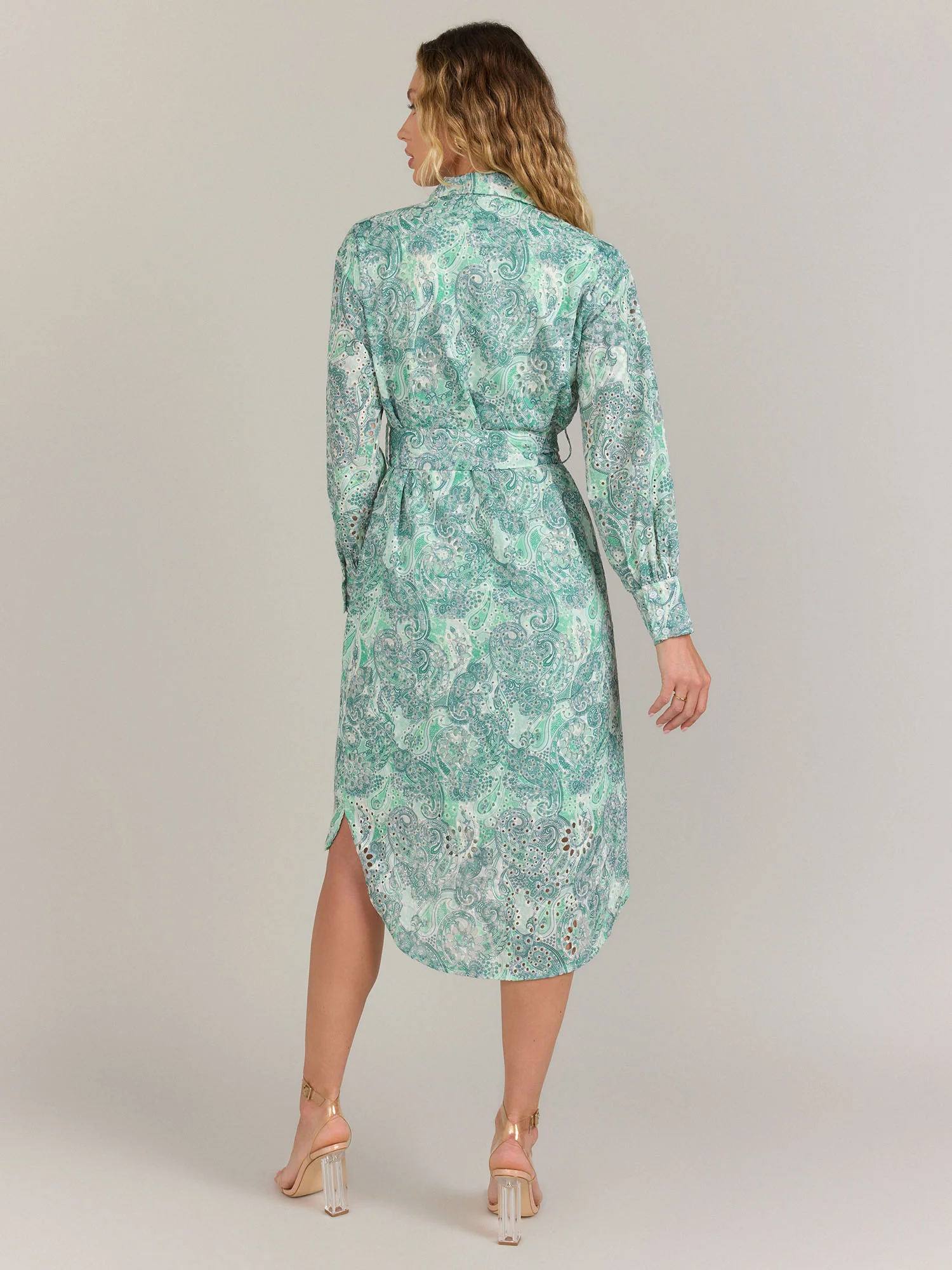 Lena Belted Paisley Shirt Dress - Brands We Love - Image 3