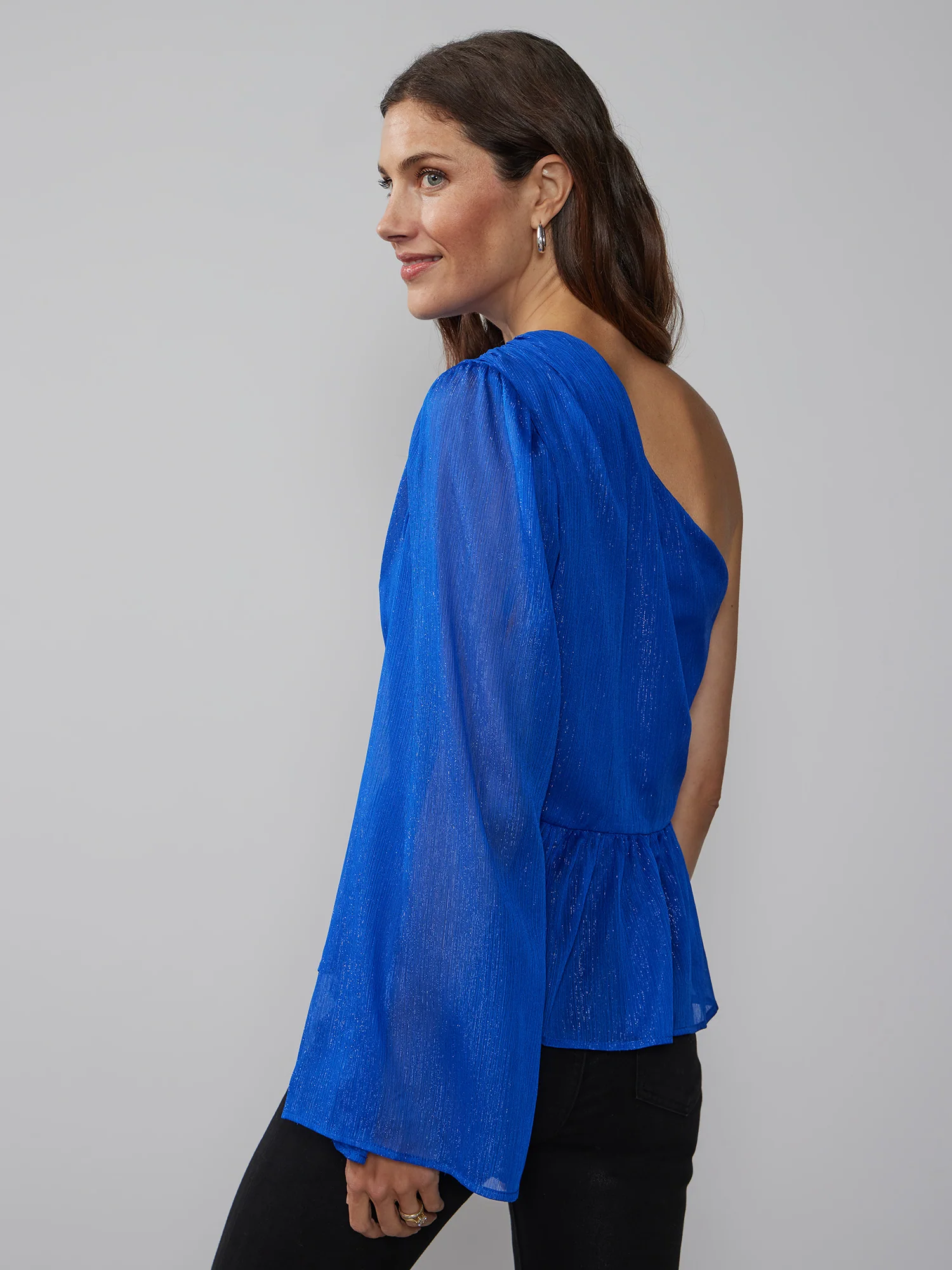 One-Shoulder Glitter Top - Image 8
