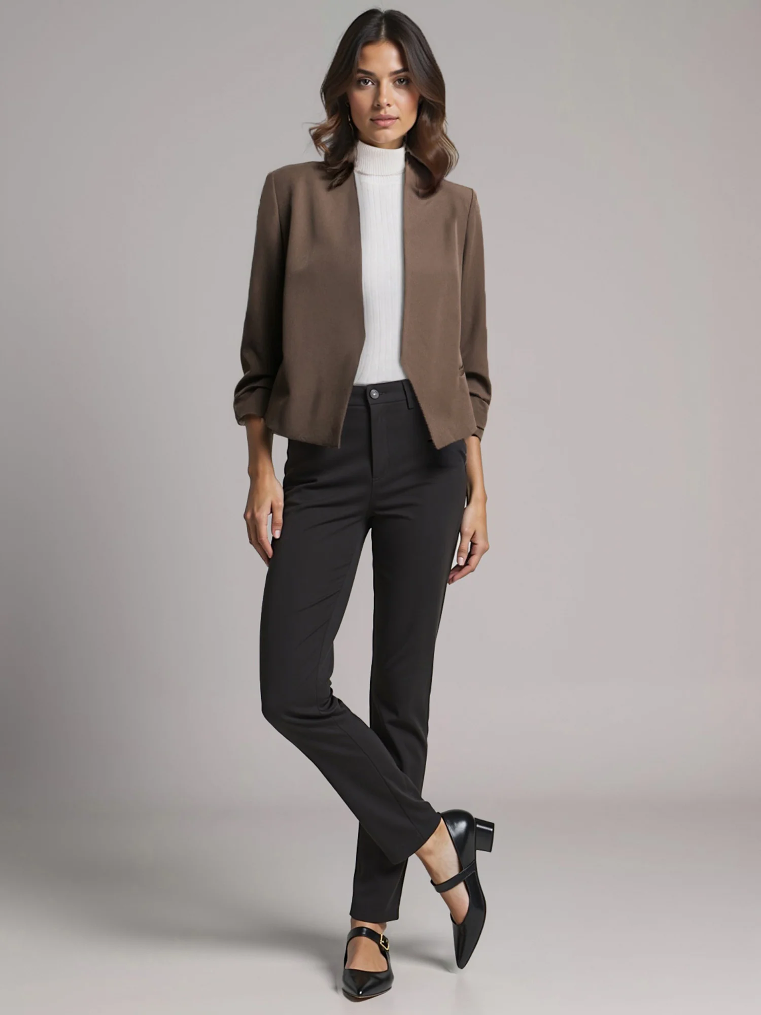 Vertigo Long Sleeve Open Blazer