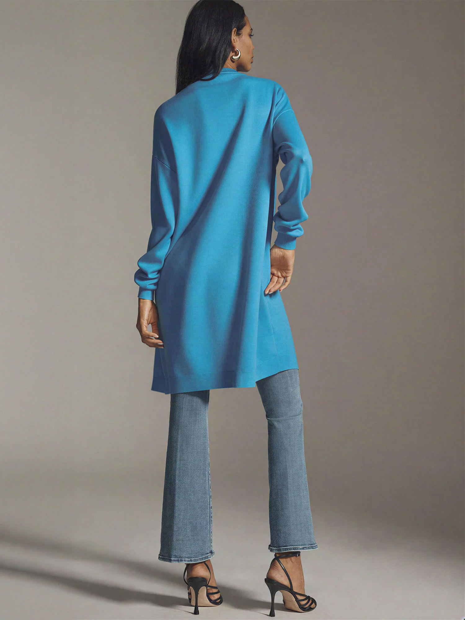Oversized Button Front Long Cardigan - Image 12