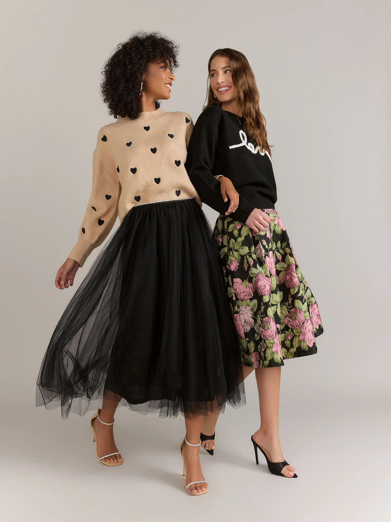 Sugarlips Long Puff Sleeve Heart Pullover - Brands We Love - Image 2