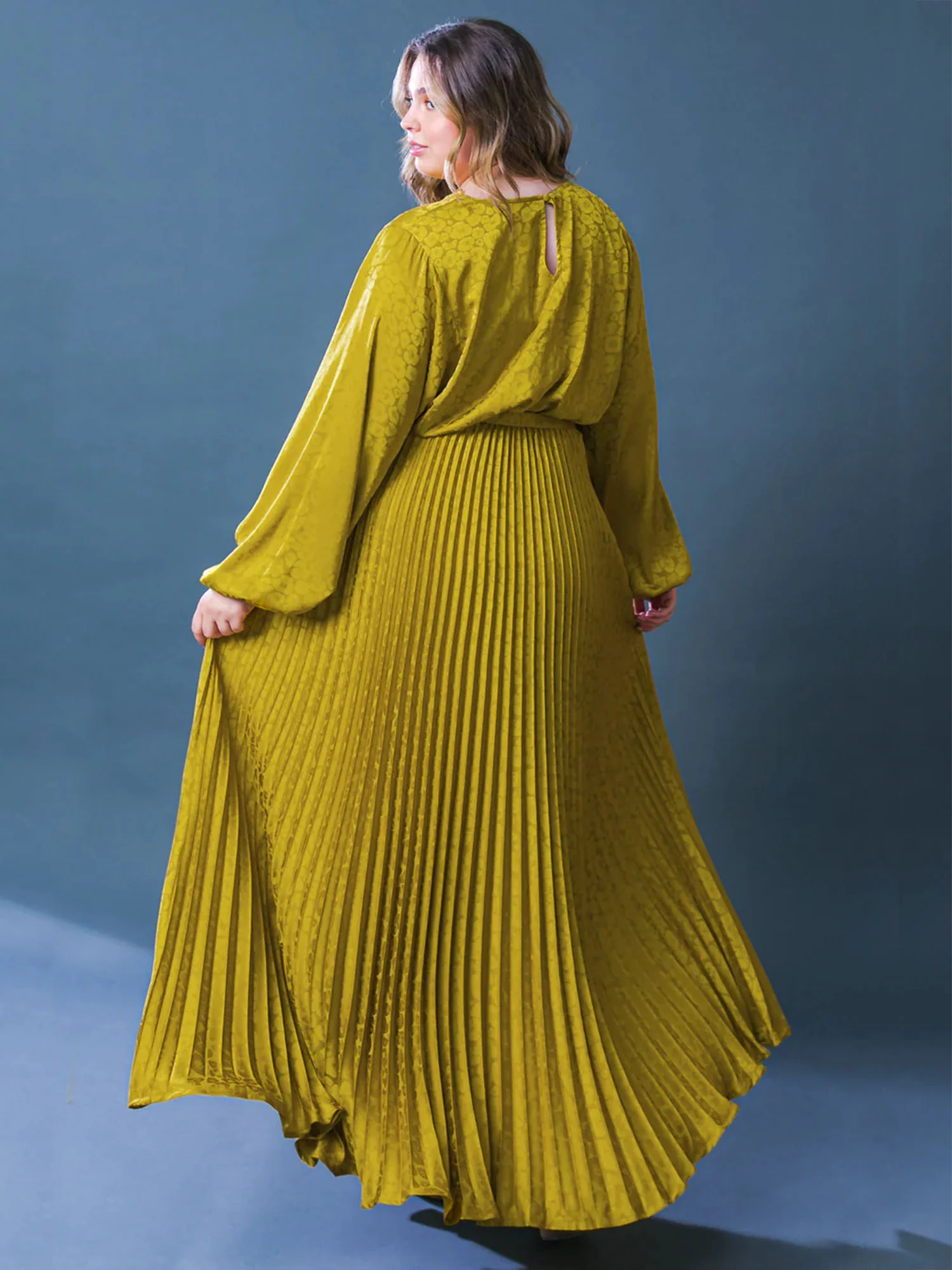 Flying Tomato Plus Crew Neck Pleated Maxi Dress - Brands We Love - Image 5