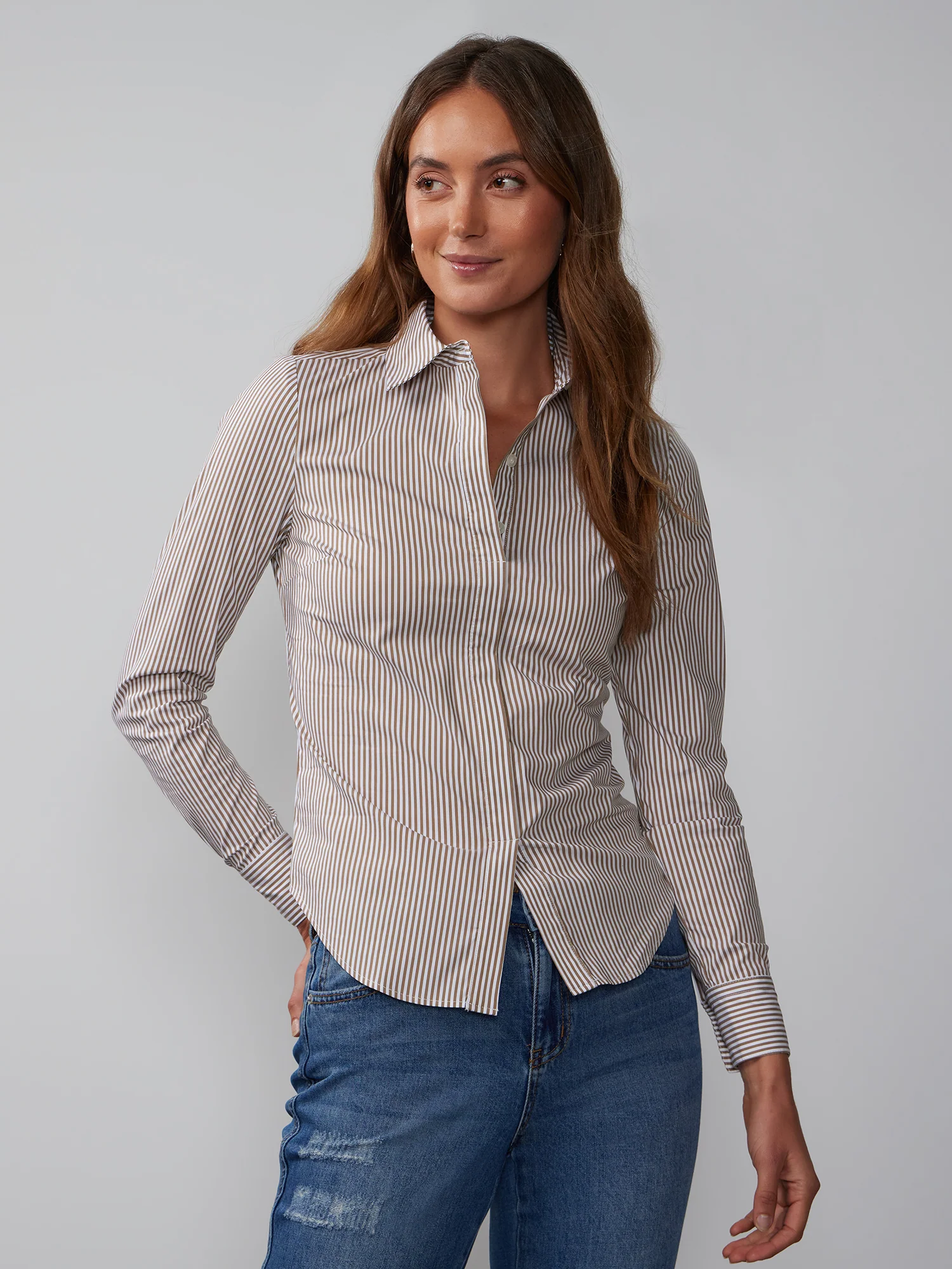 Long Sleeve Striped Shirt
